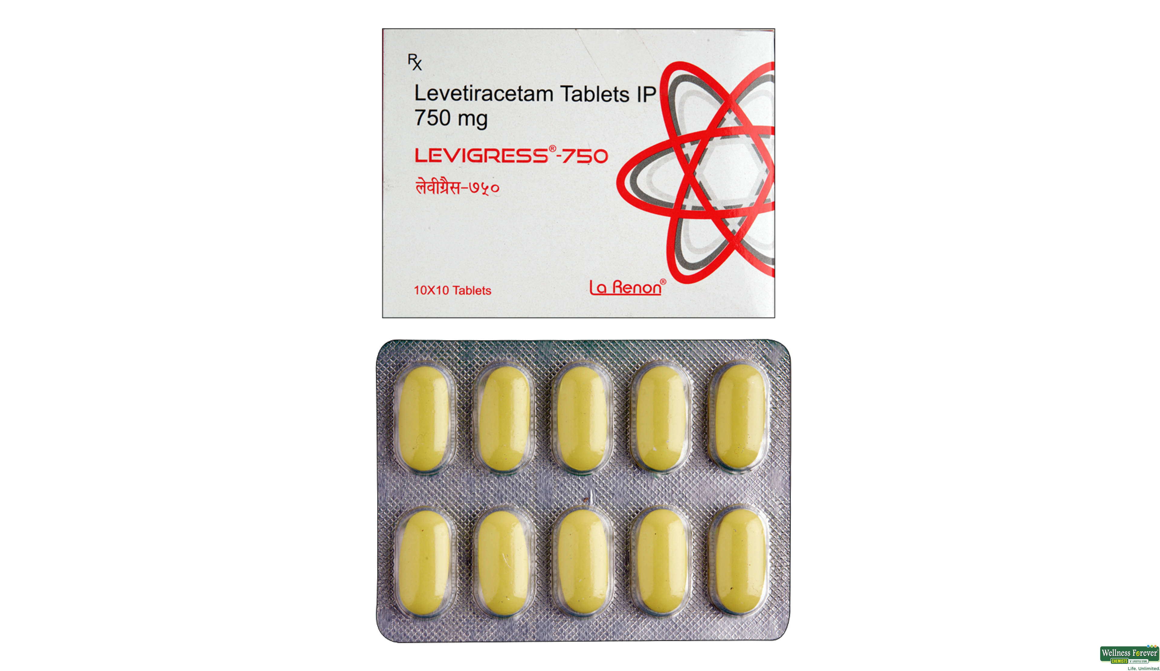 LEVIGRESS 750MG 10TAB- 1, 10TAB, 