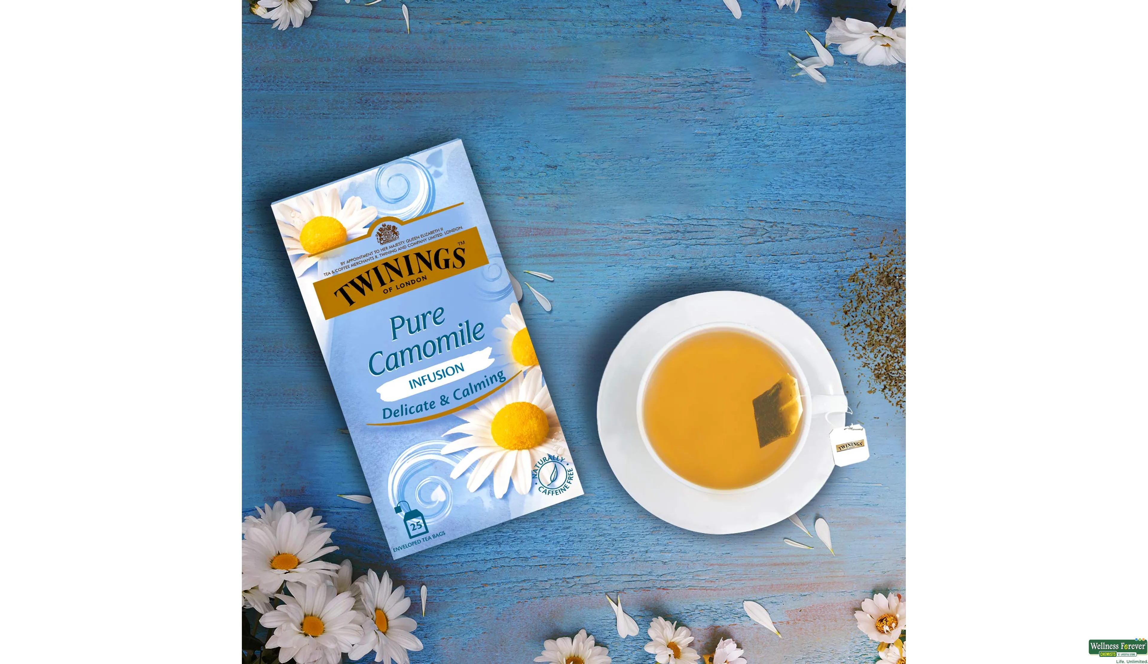 TWININGS TEA CAMOMILE 25BAGS- 6, 25BAGS, null