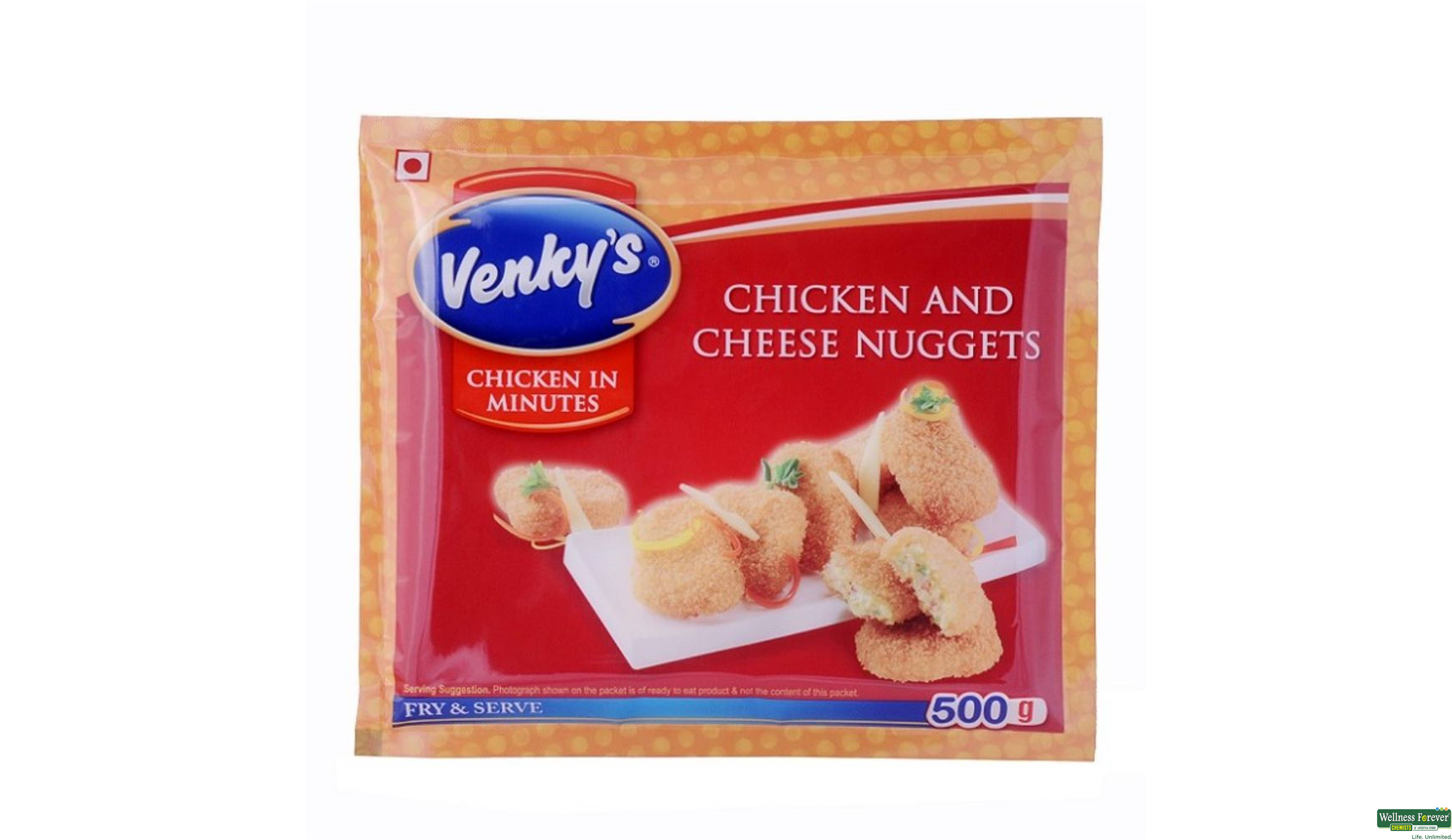 VENKYS CHI CHEESE NUGGETS 500GM- 1, 500GM, null