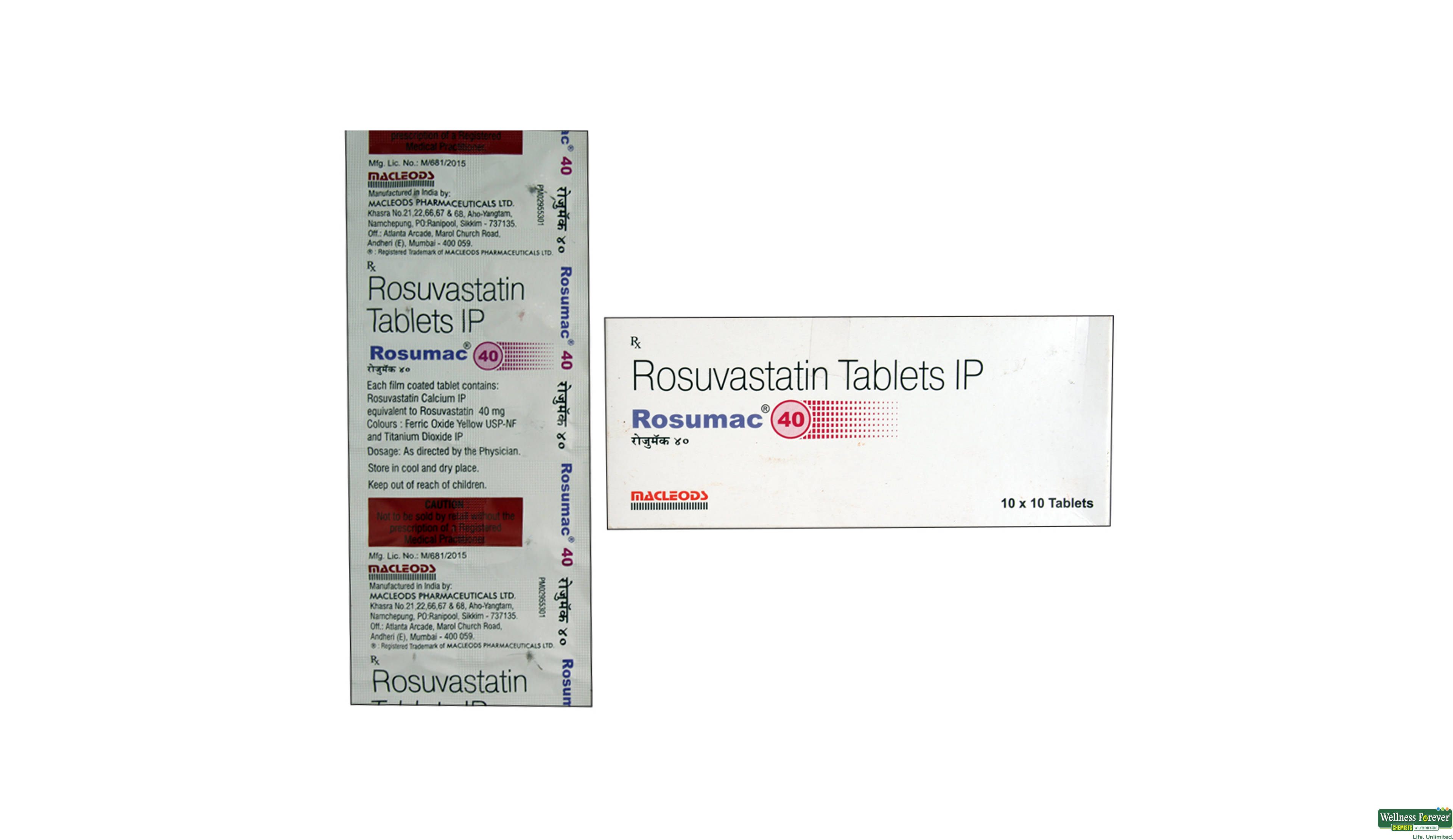 ROSUMAC 40MG 10TAB- 1, 10TAB, 