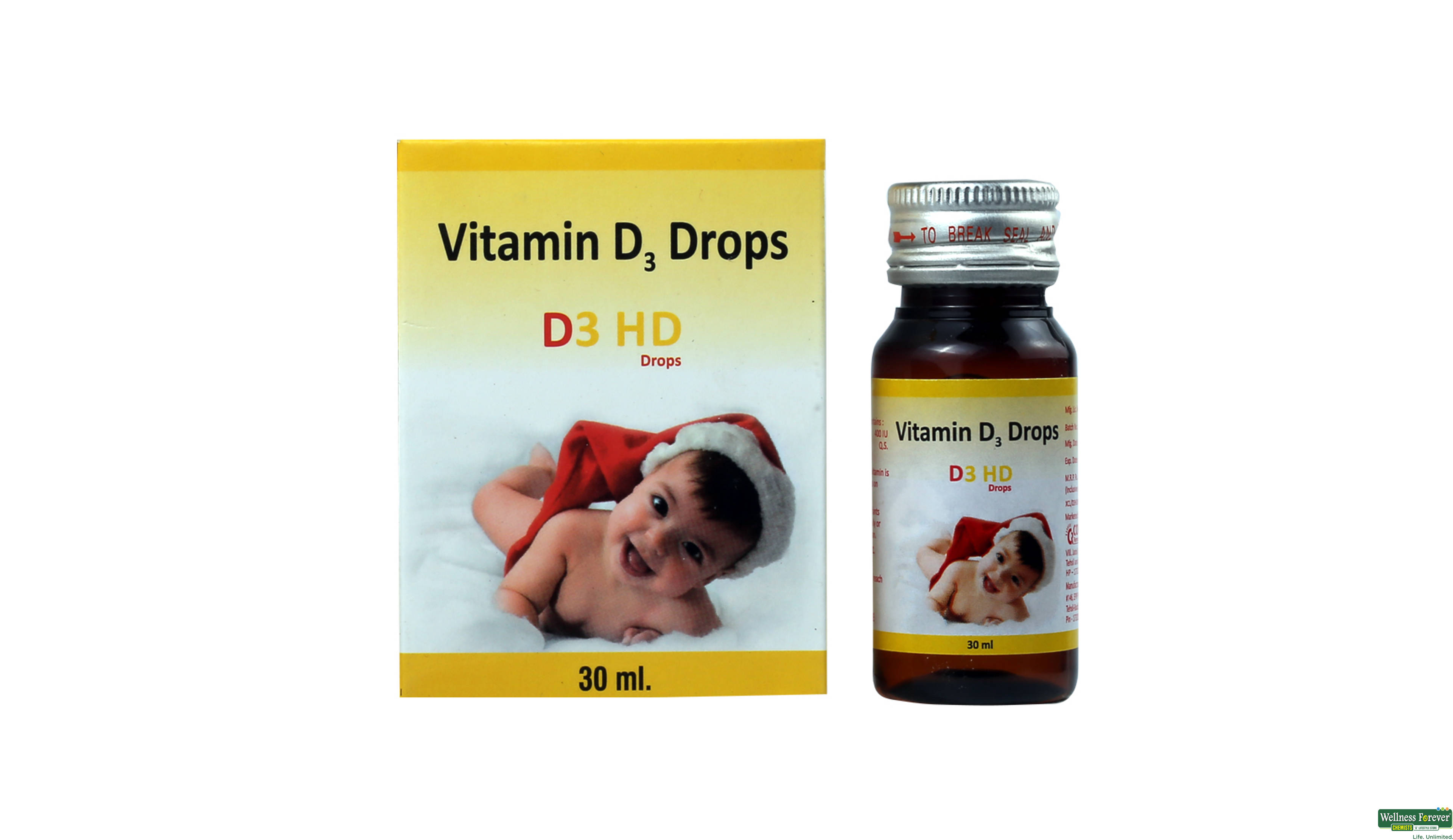 D3-HD VITAMIN DROP 30ML- 1, 30ML, 
