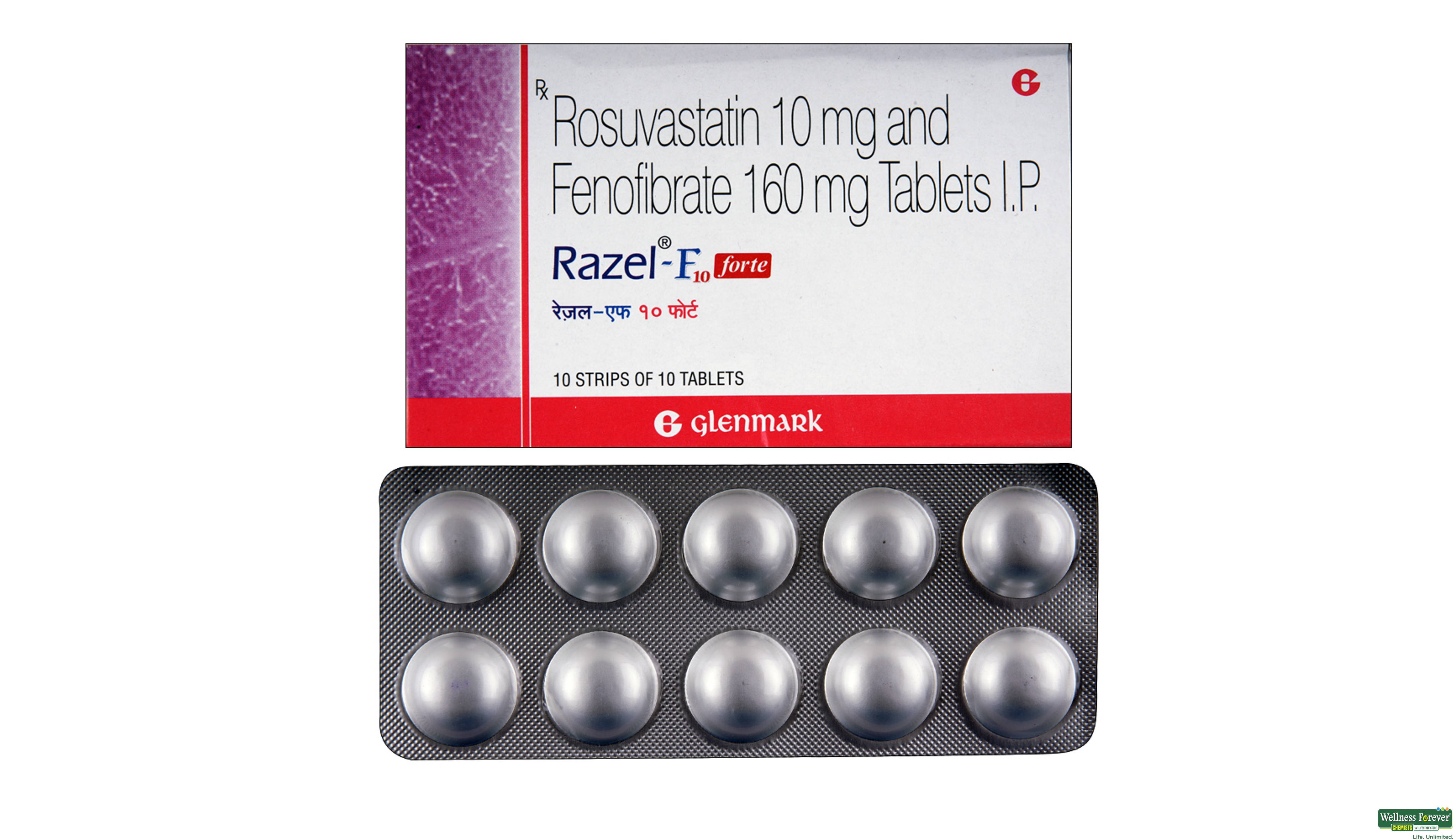 RAZEL-F 10MG FORTE 10TAB- 1, 10TAB, 