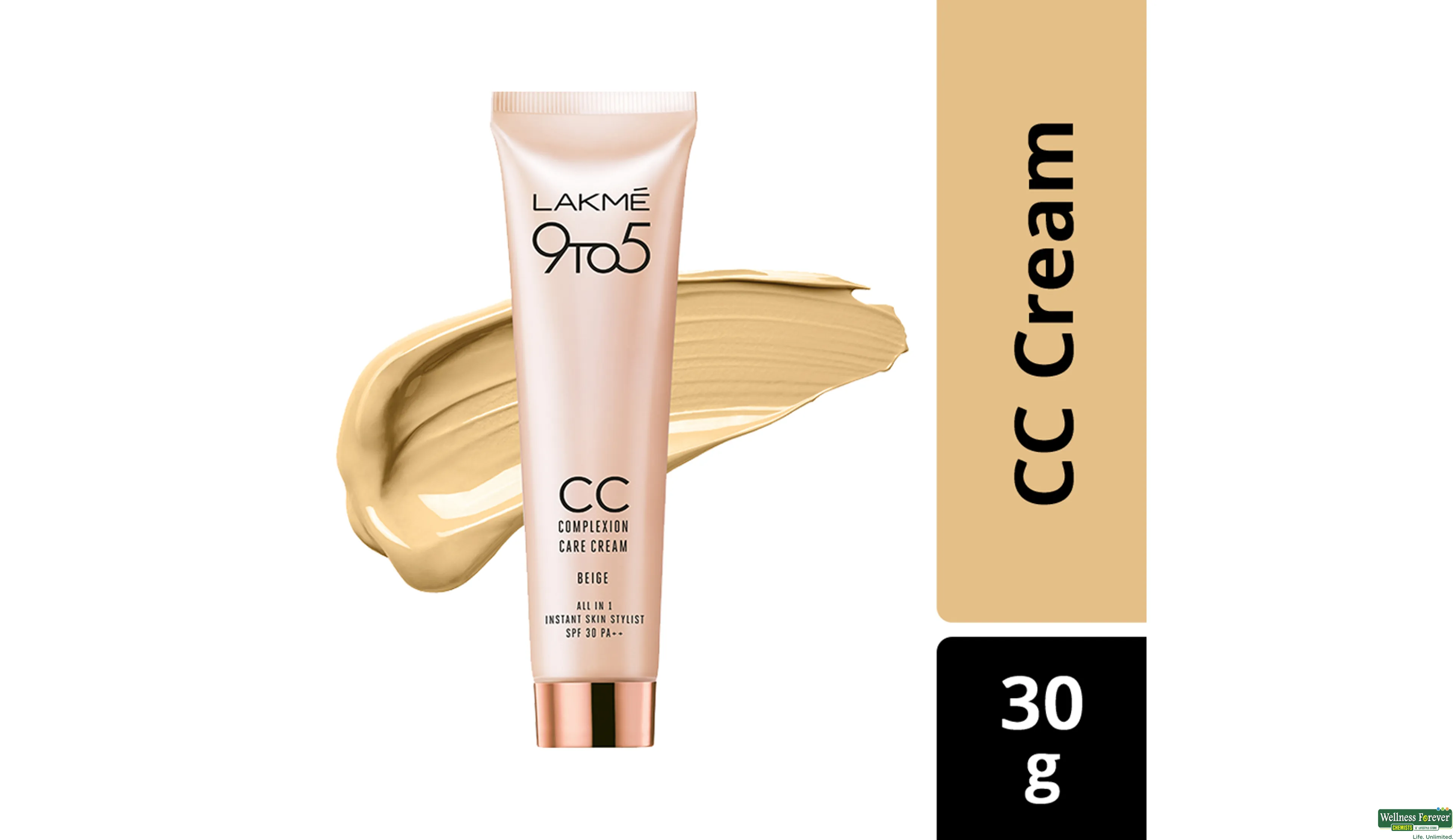 LAKME F/CRM CC BEIGE SPF20 30ML- 1, 30ML, 