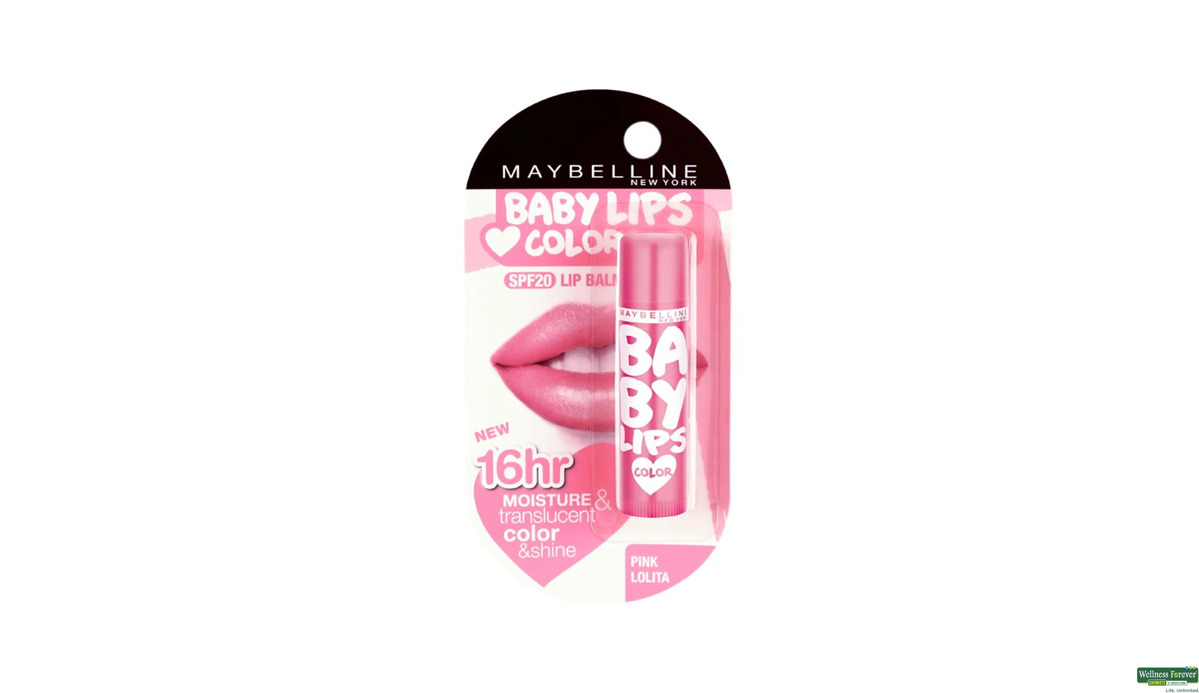 MAYBELLINE LIP BALM PINK LOLITA 4.5GM- 2, 4.5GM, 