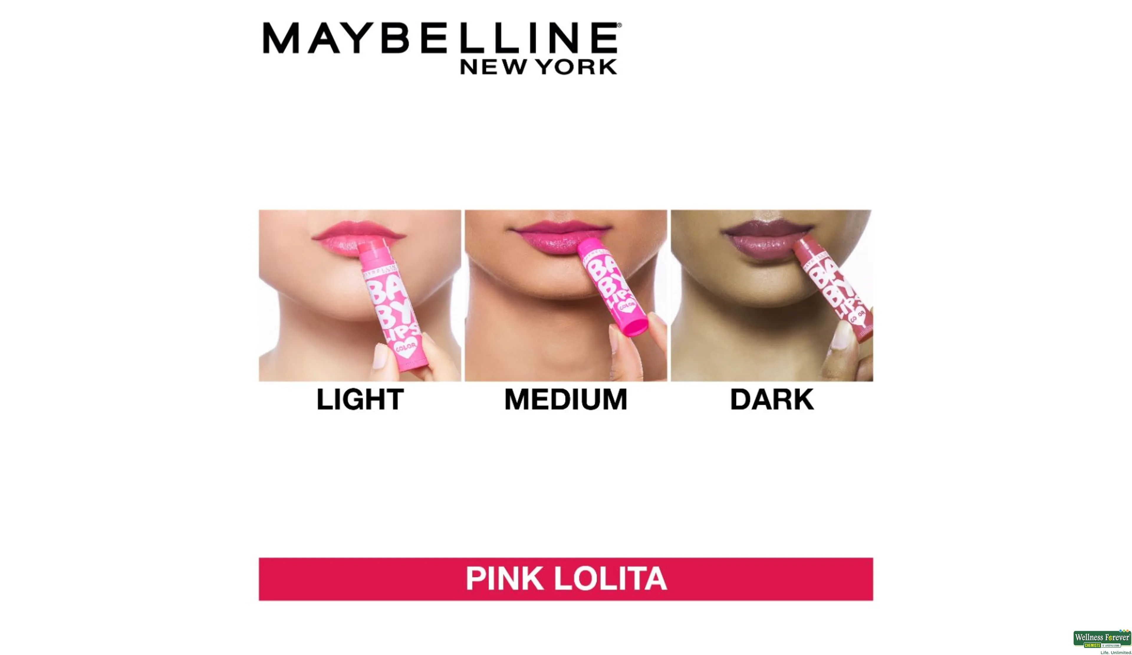 MAYBELLINE LIP BALM PINK LOLITA 4.5GM- 4, 4.5GM, 