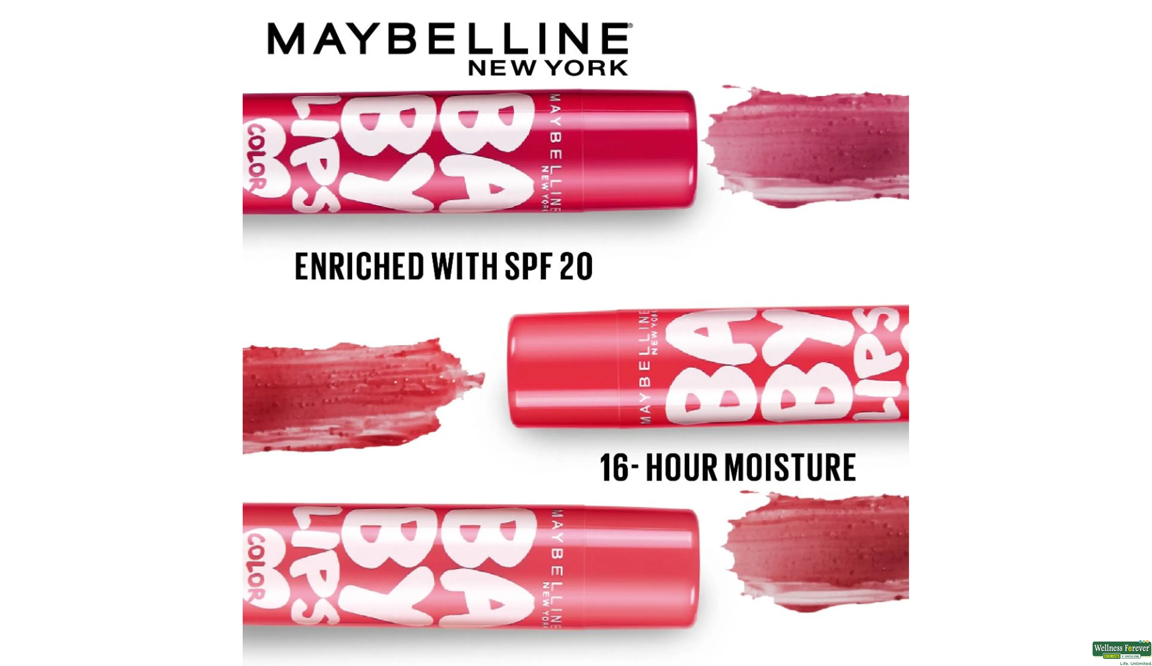 MAYBELLINE LIP BALM PINK LOLITA 4.5GM- 6, 4.5GM, 