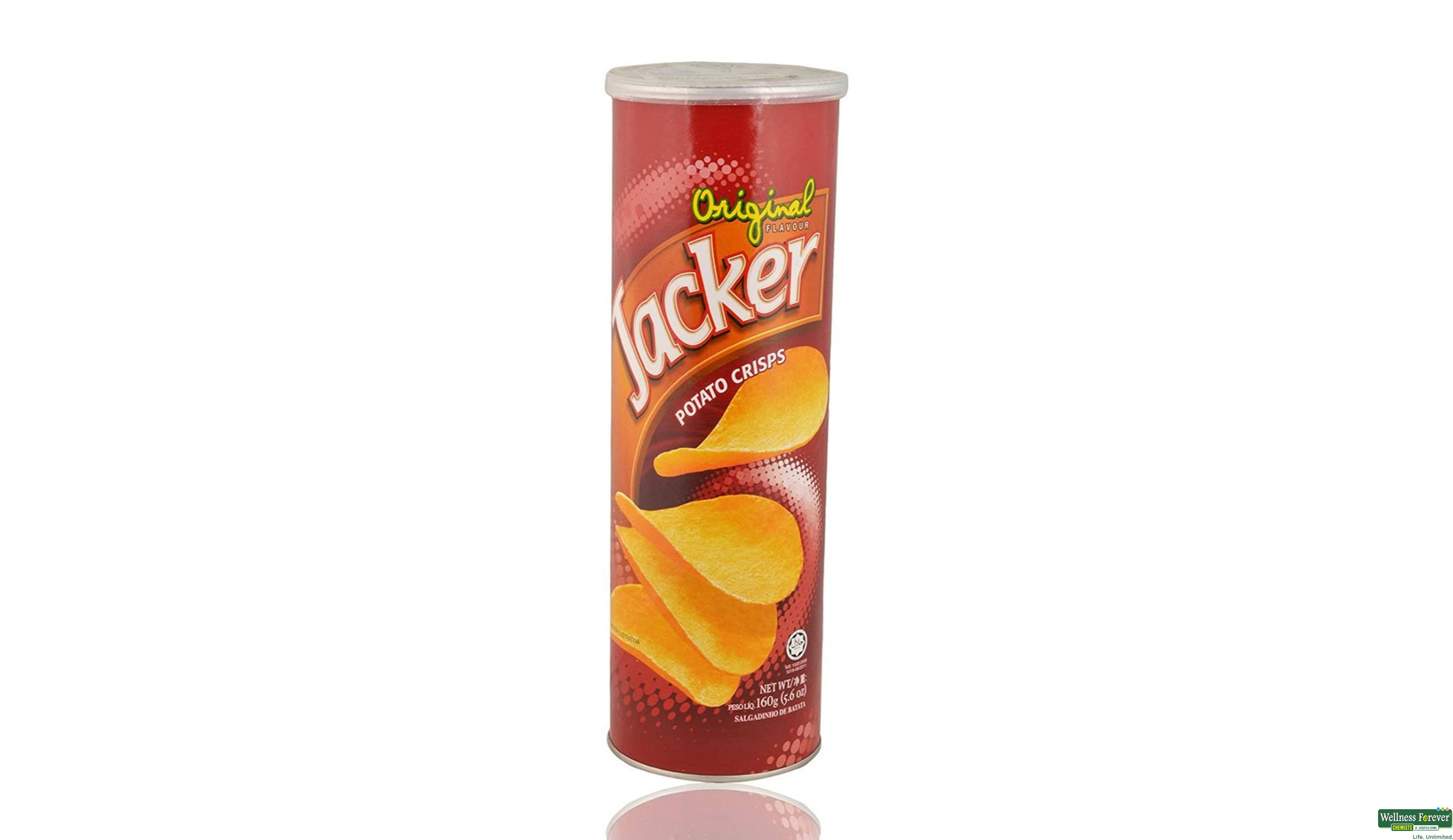 JACKER CHIPS POTATO ORIGINAL 160GM- 1, 160GM, 