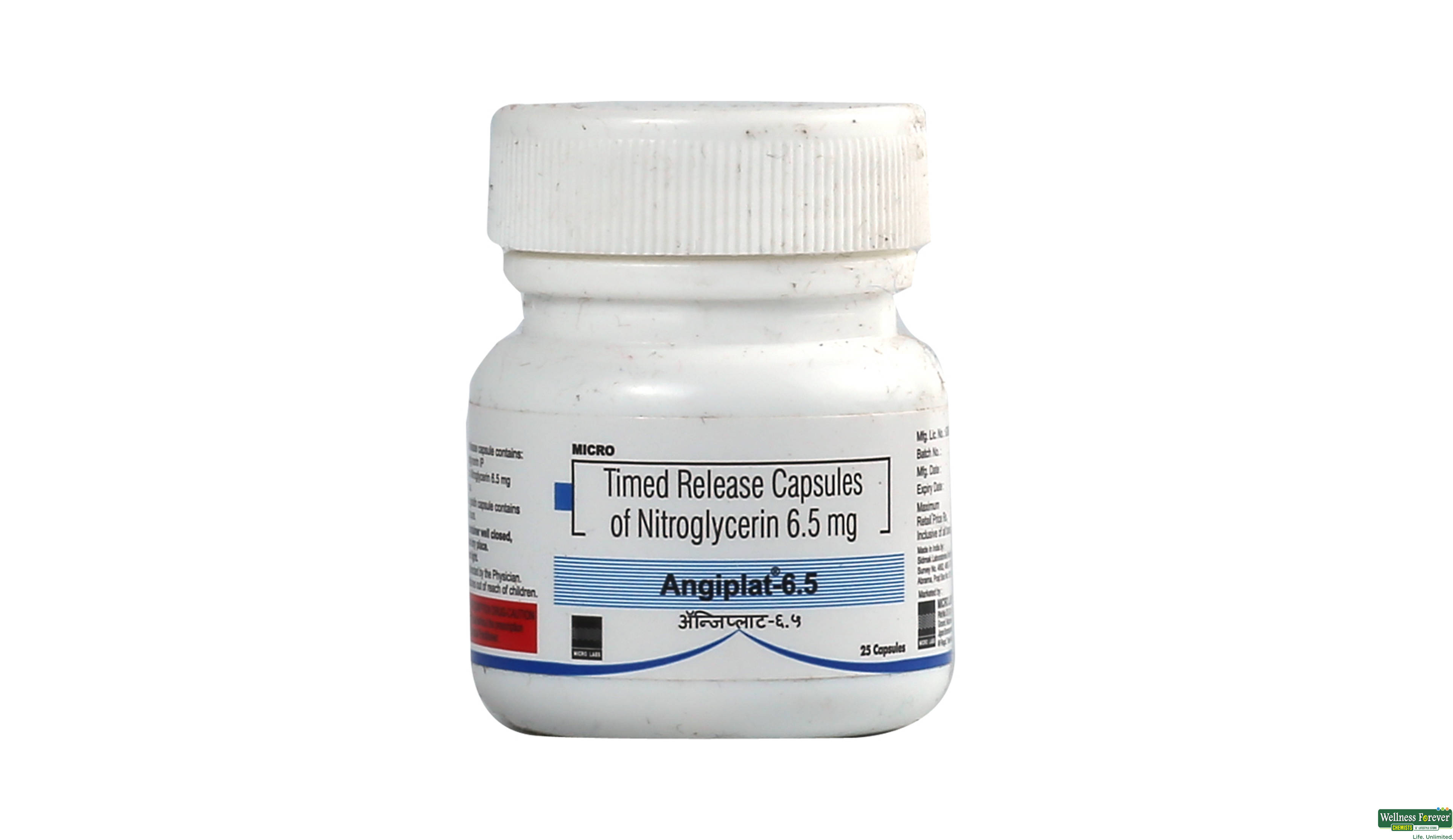 ANGIPLAT 6.5MG 25CAP- 1, 25CAP, 