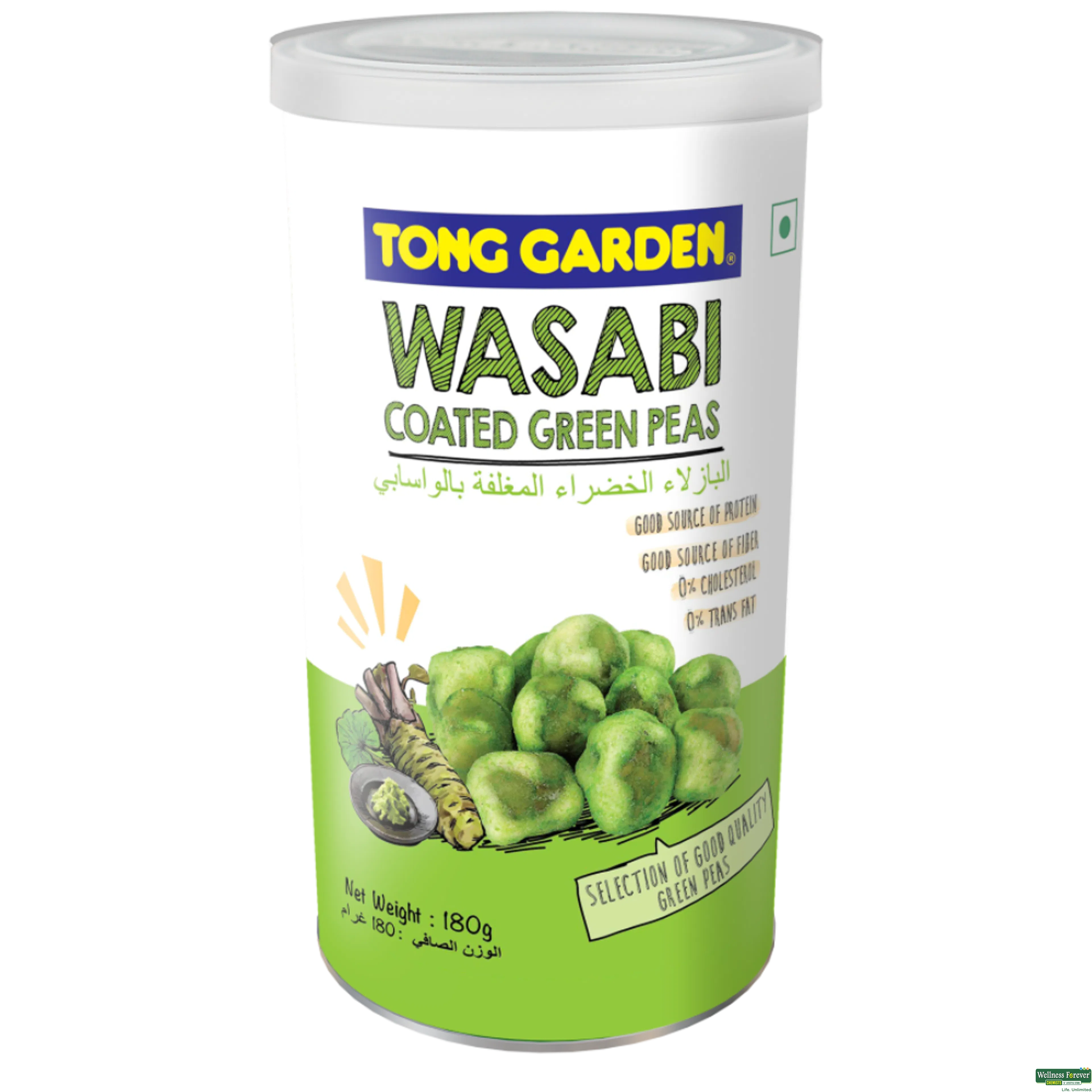 TONG GR/PEAS WASABI COATED SPICY 180GM-image