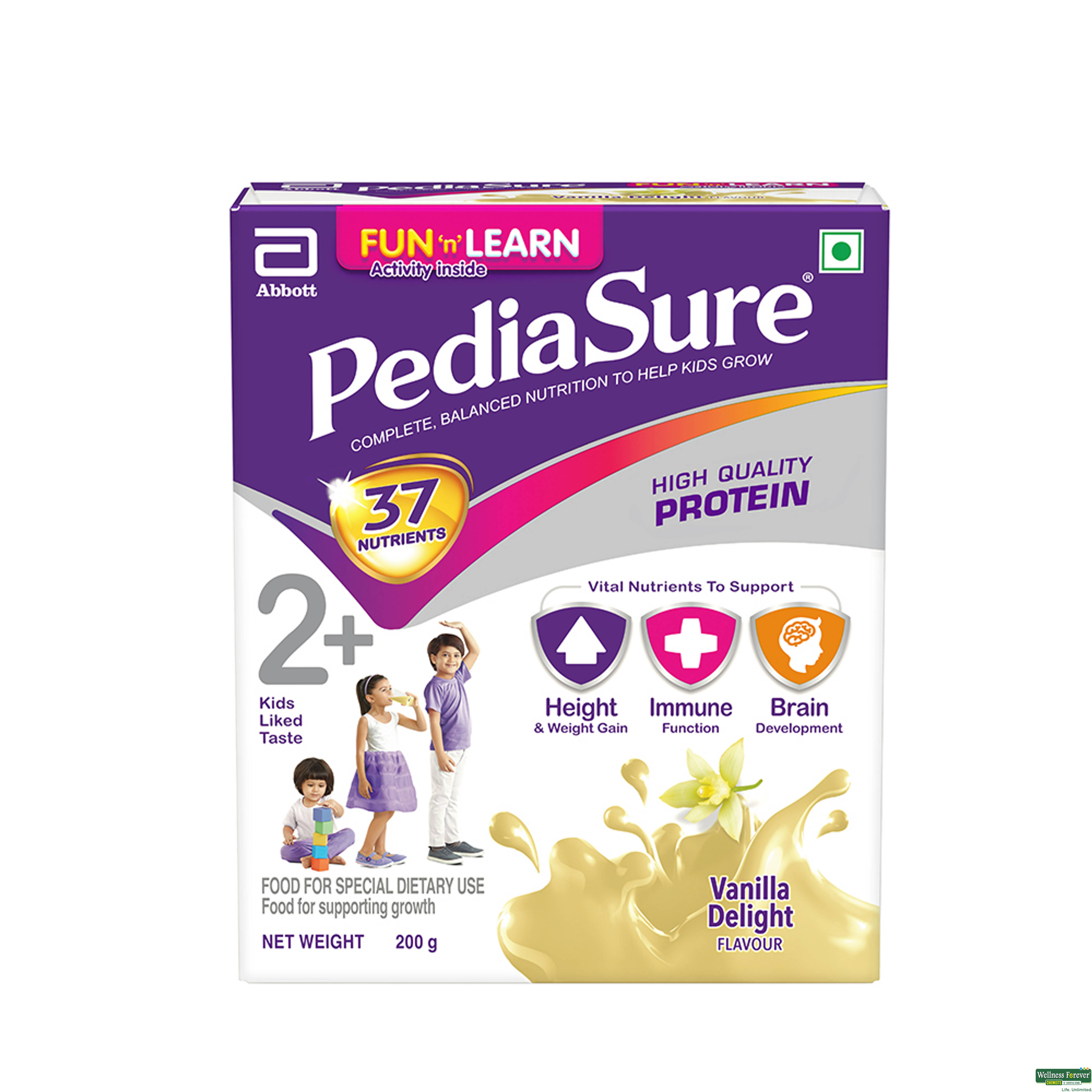 Pediasure Health And Nutrition Drink Vanilla Delight 200g Refill Pack-image