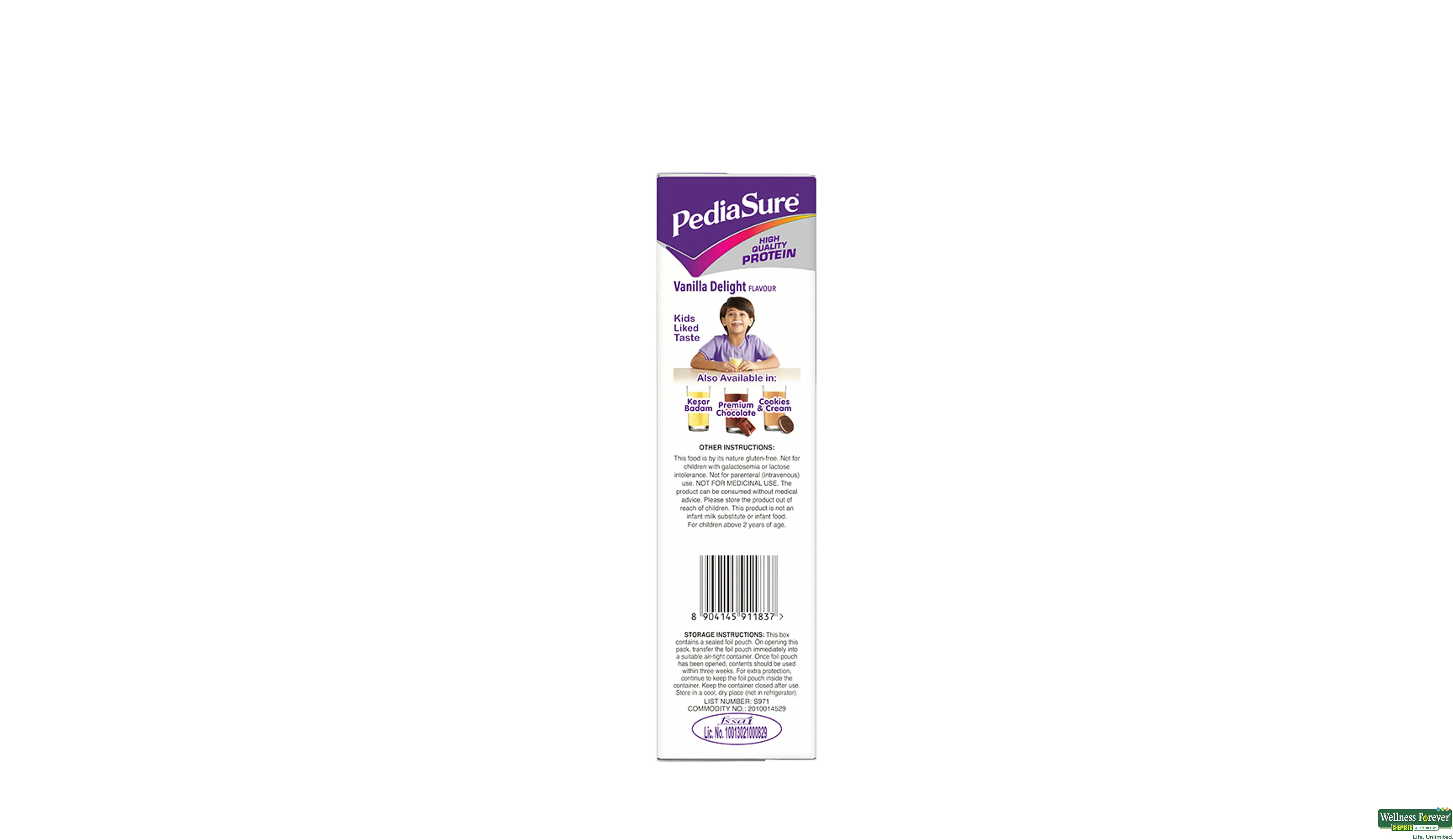 PEDIASURE VANILA DELIGHT PWDR REF 200GM- 3, 200GM, 