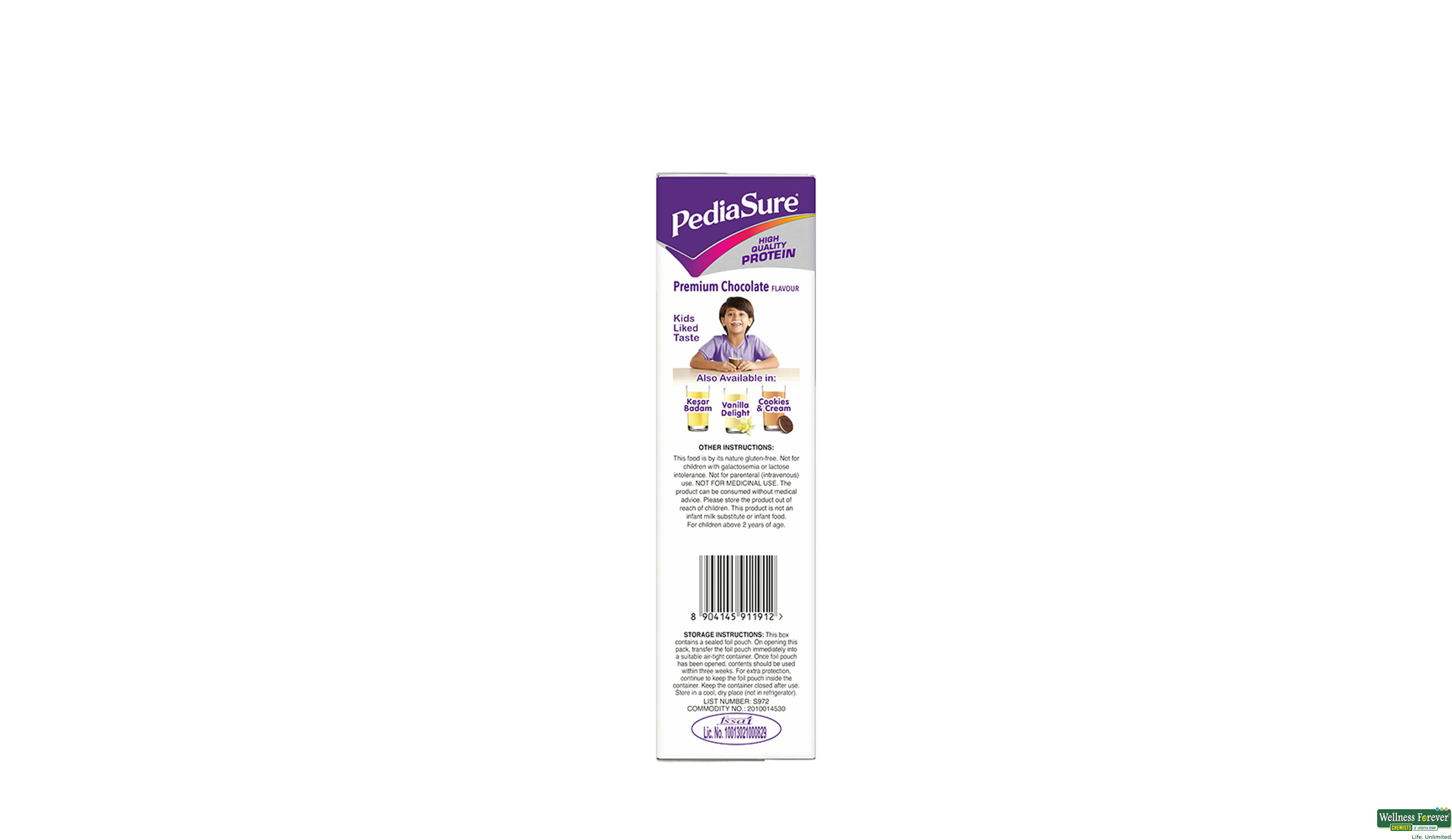 PEDIASURE PREM CHOCOLATE PWDR REF 200GM- 3, 200GM, 