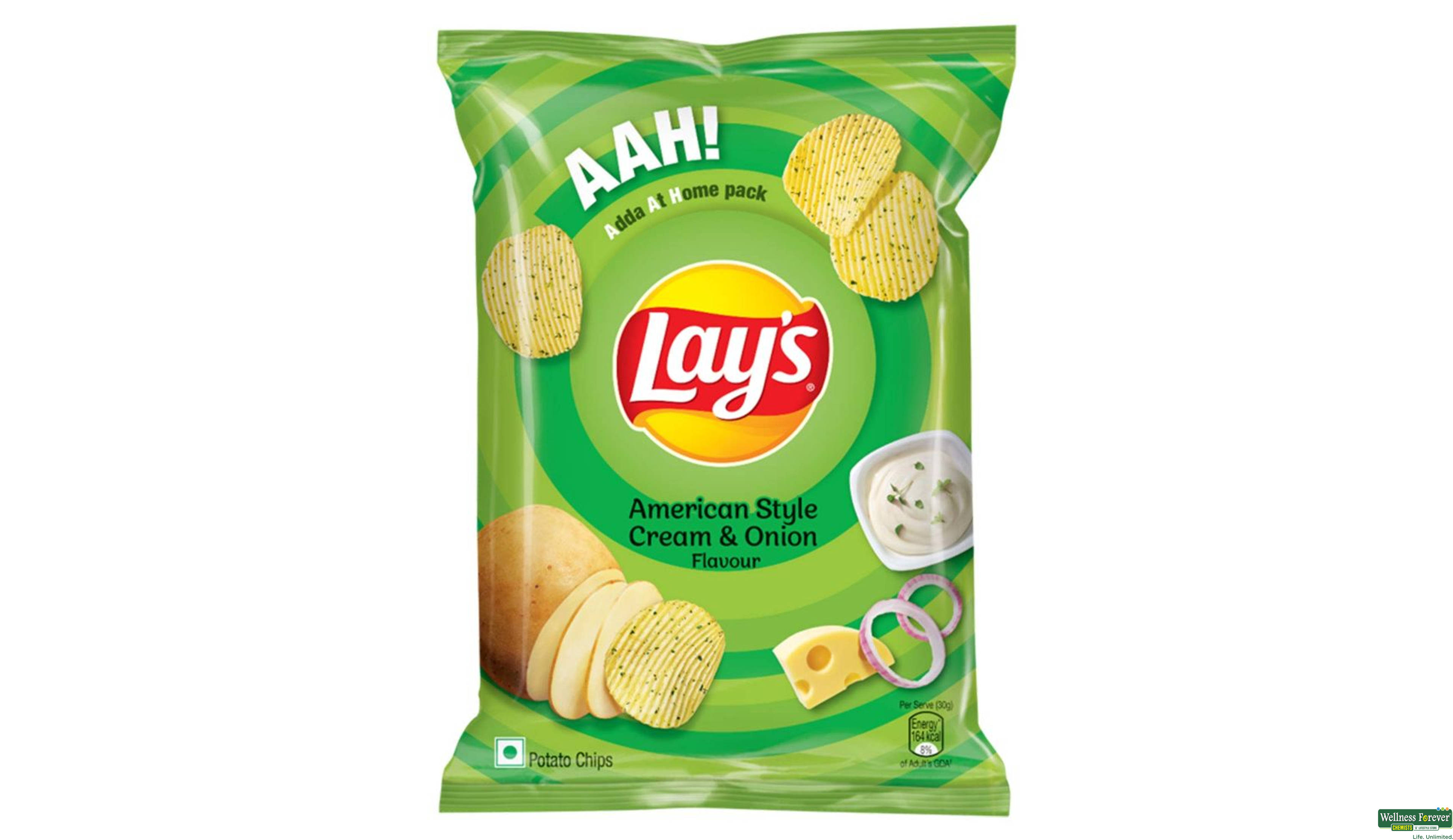 LAYS CHIPS AMERICAN STYLE CRM&ONION 157G/143G- 1, 143GM, 