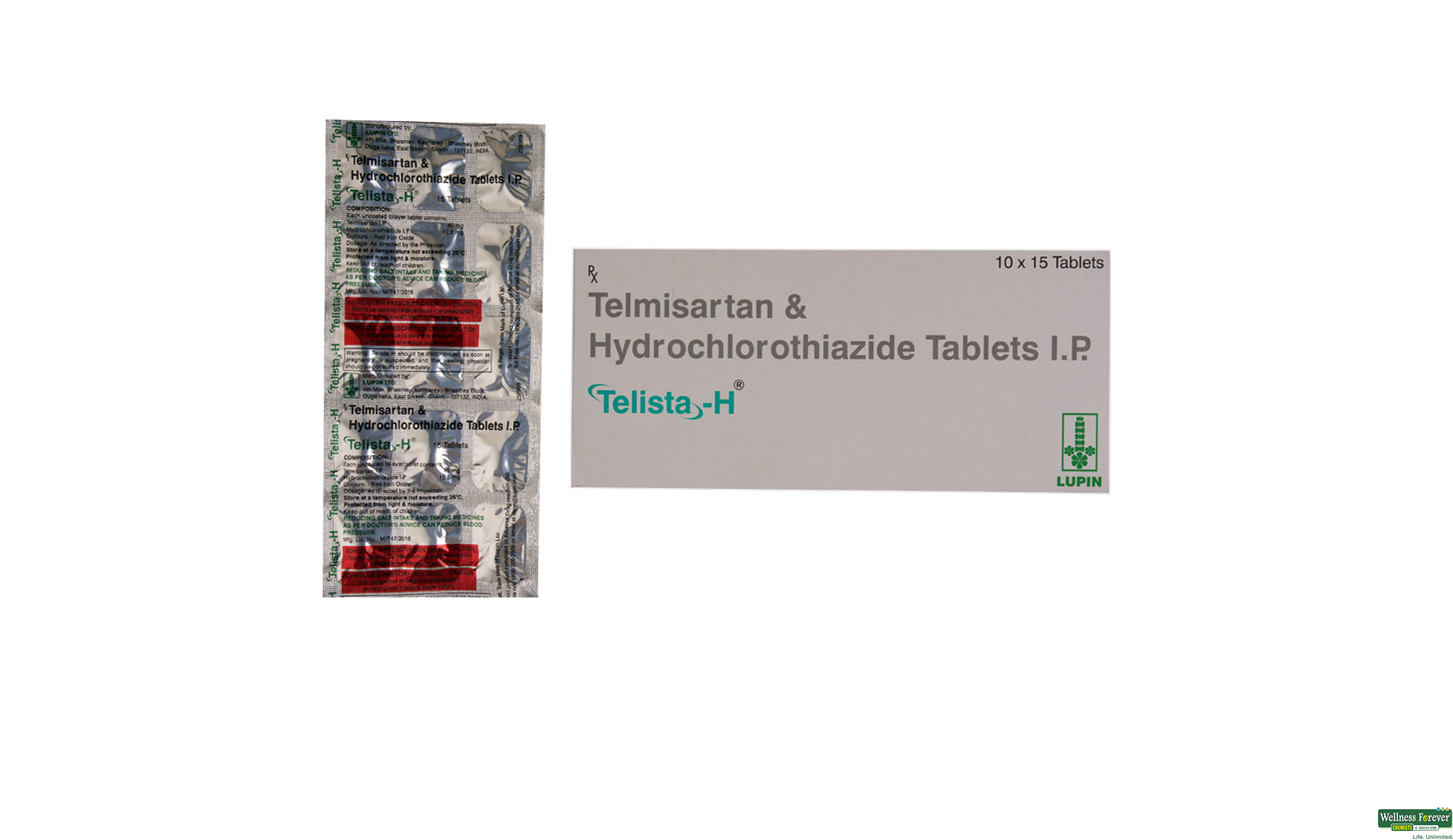 TELISTA-H 40MG 15TAB- 1, 15TAB, 