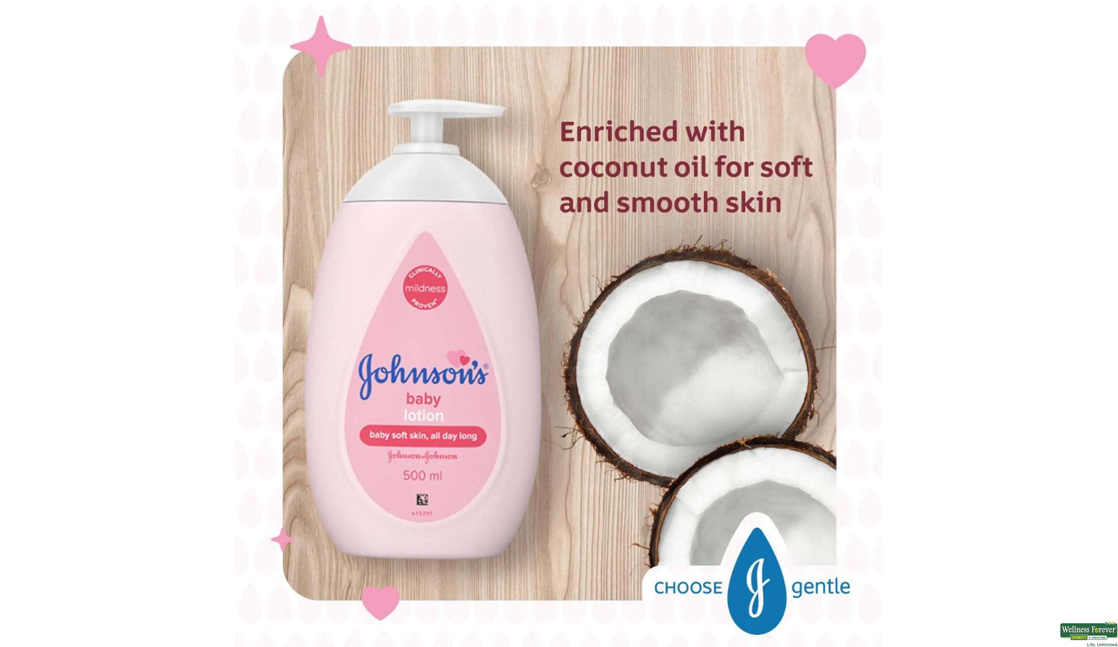 Buy Johnson's Baby Lotion (White, 500ml) 