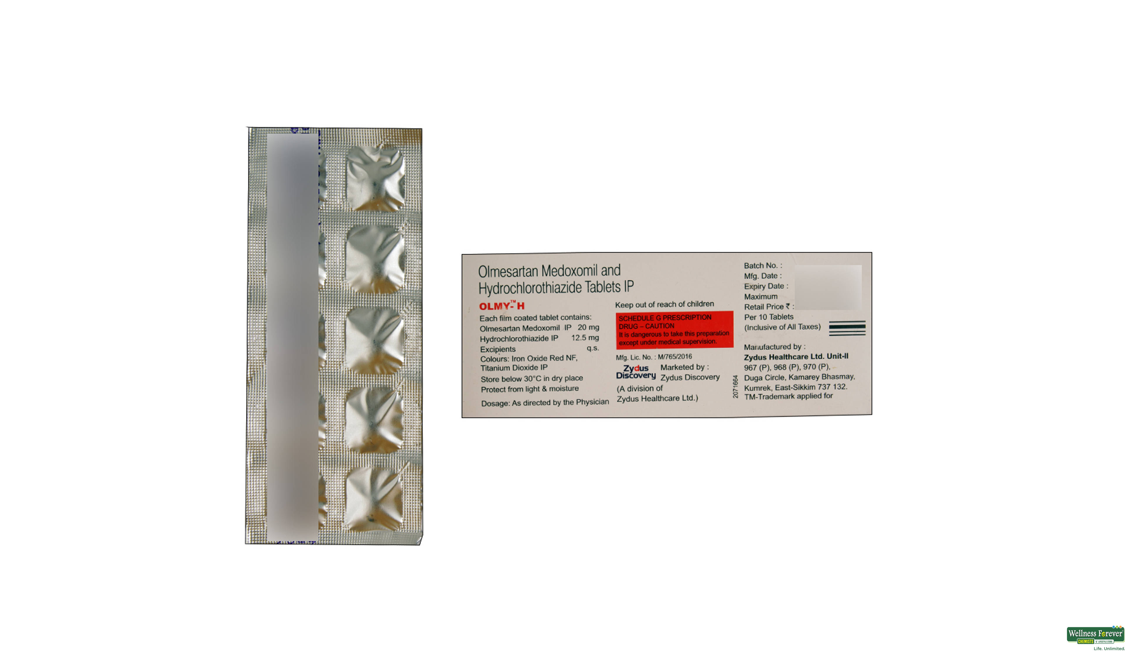 OLMY-H 20MG 10TAB- 2, 10TAB, 