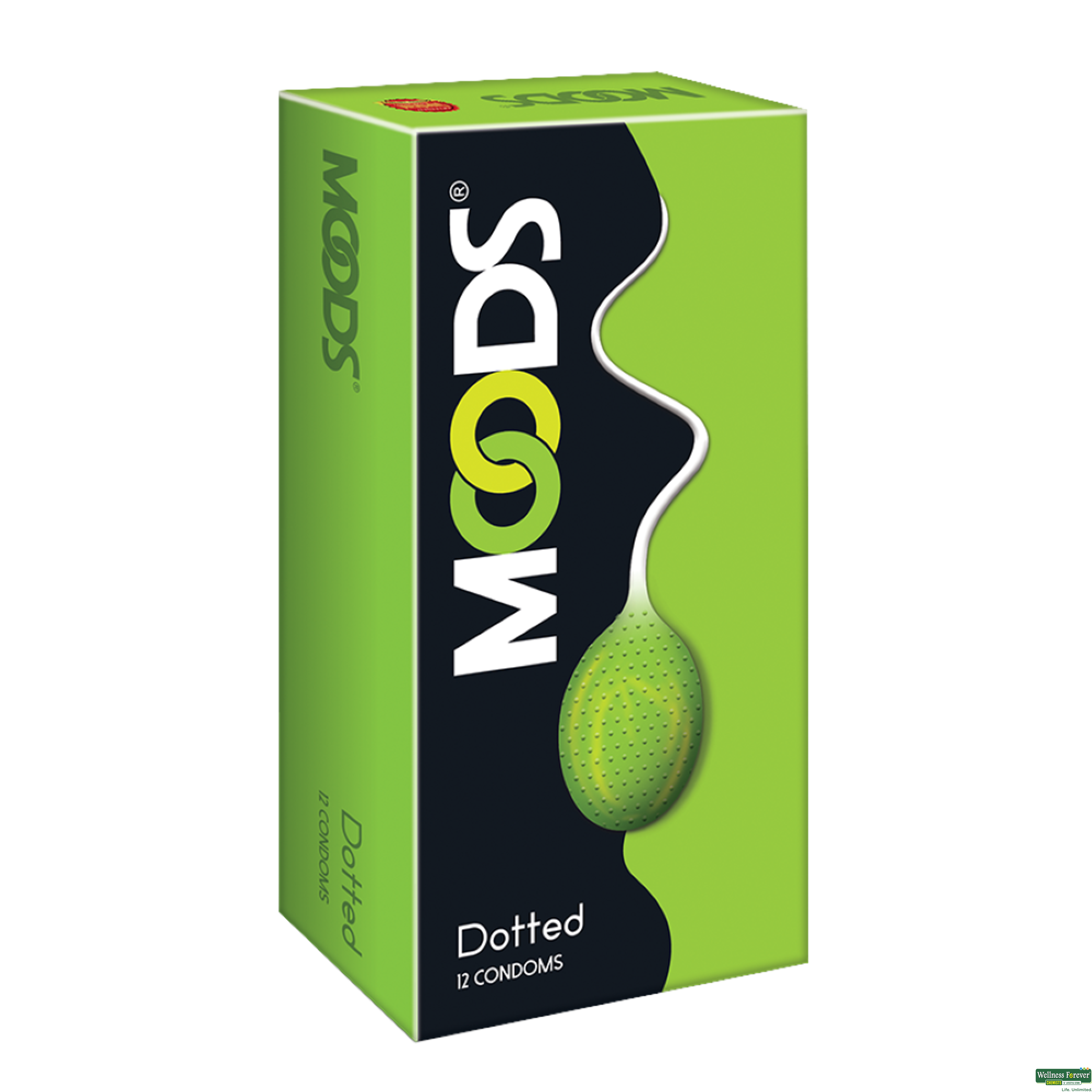 MOODS CONDOM PANACHE DOTTED 12PC-image