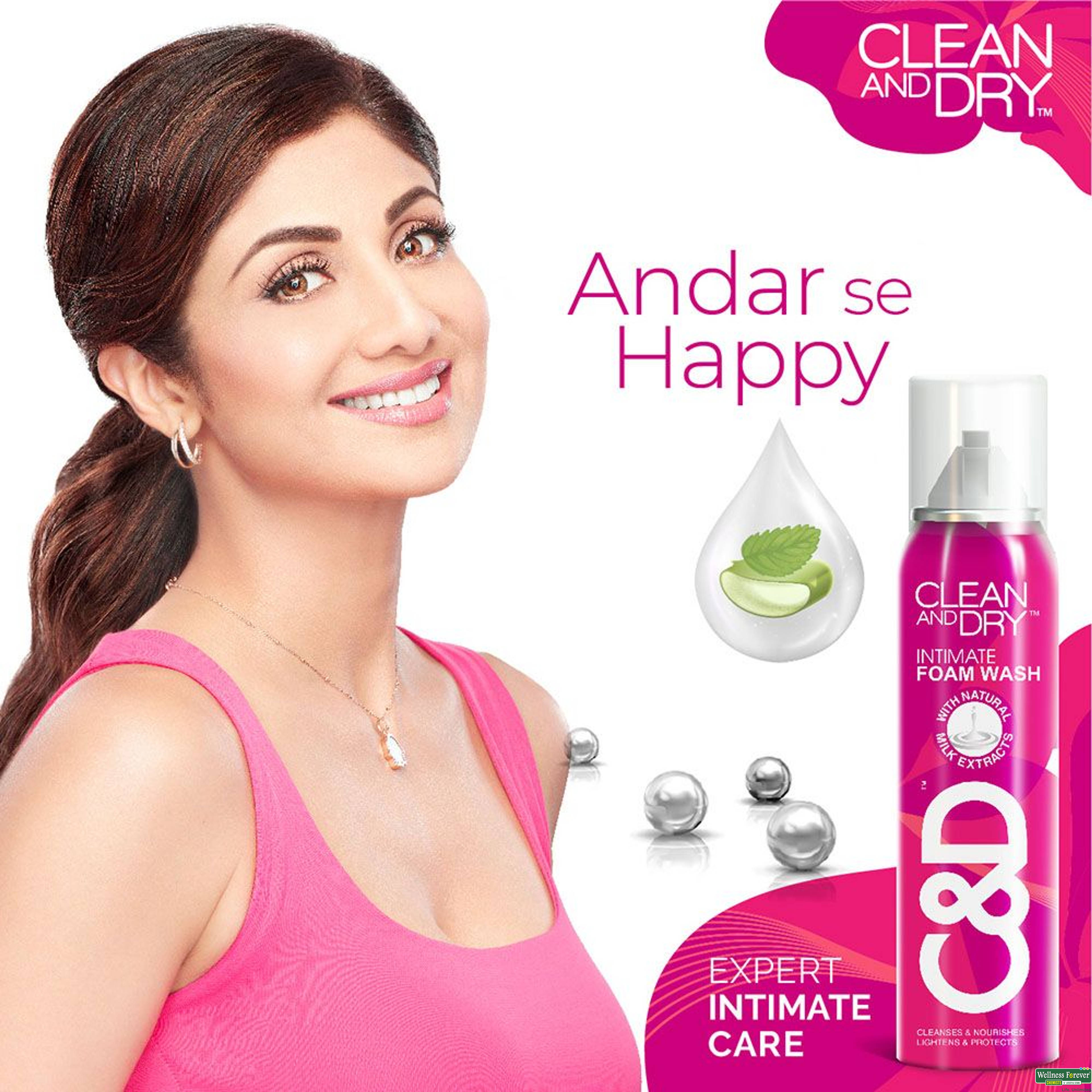 Clean & Dry Daily Intimate Cleansing Foam Wash 85g-image