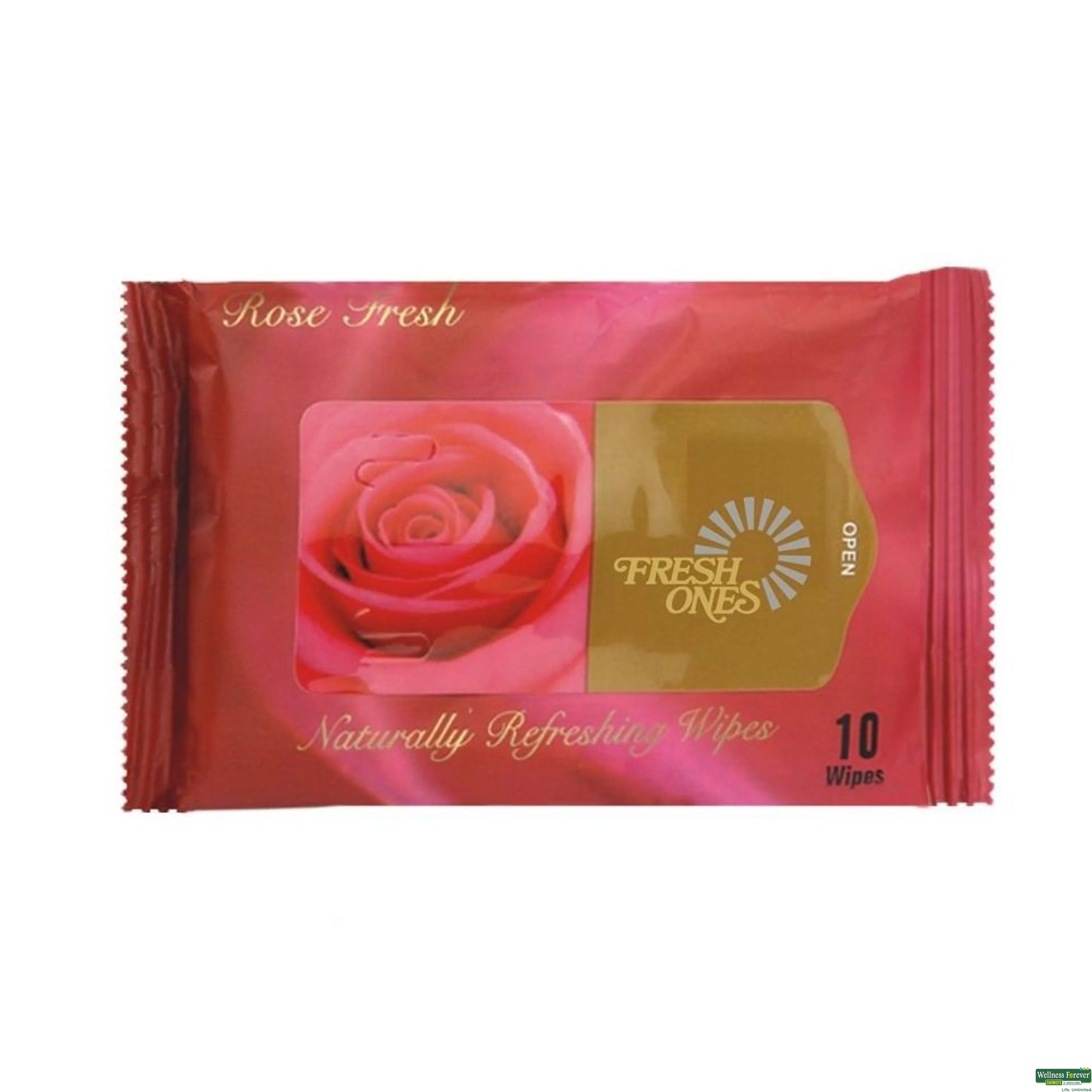 FRESH ONES WIPES ROSE 10PC-image