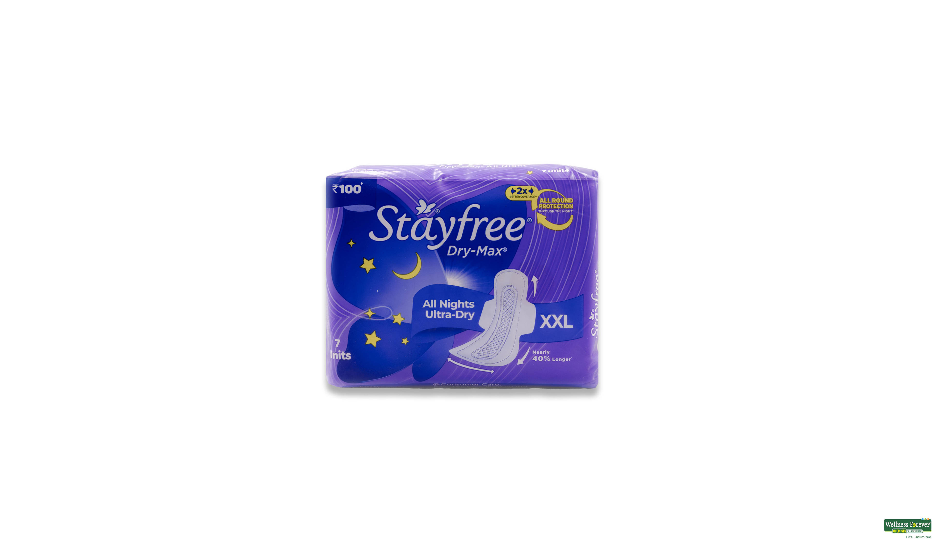 STAYFREE SA/PADS ADVANCE ALL NIGHT 7PC- 1, 7PC, 