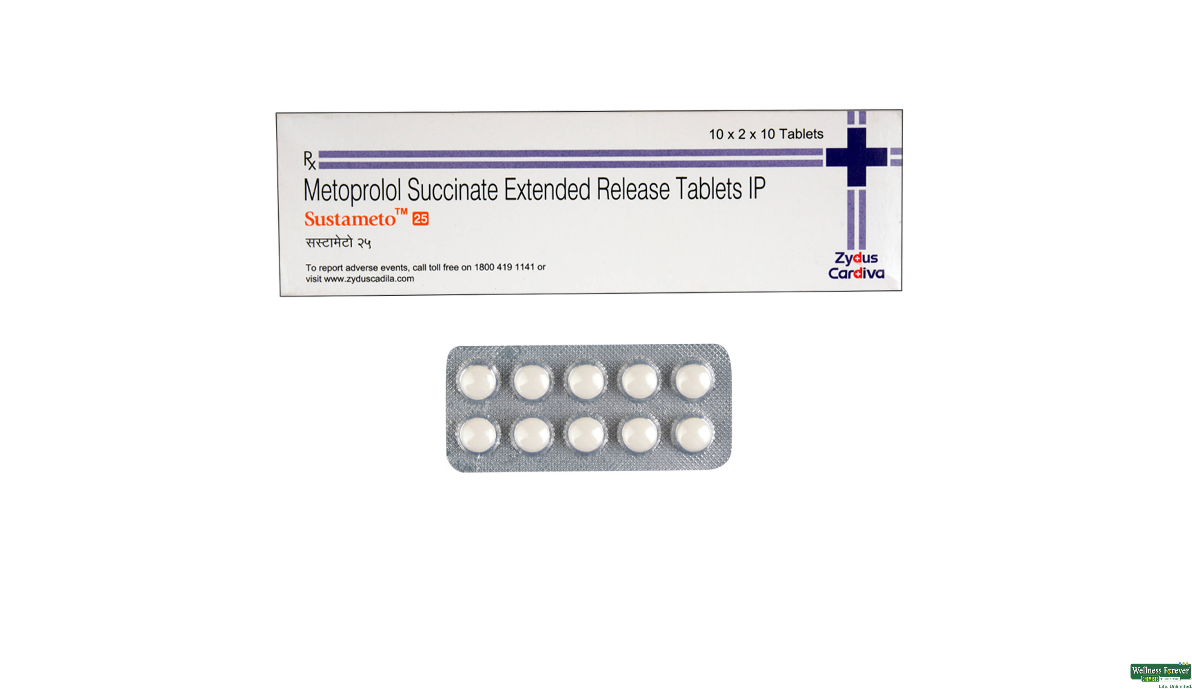SUSTAMETO 25MG 10TAB- 1, 10TAB, 