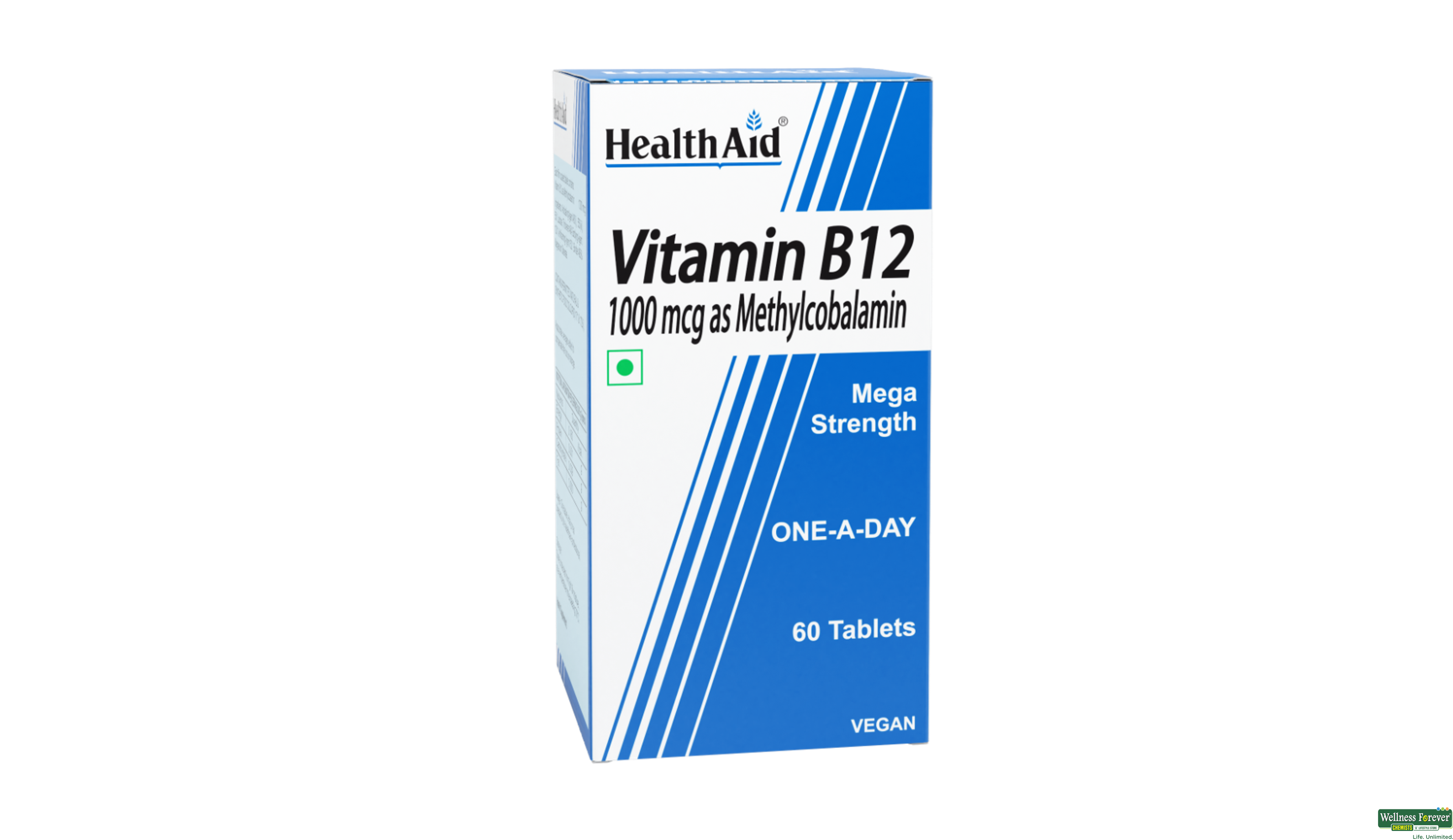 HEALTH AID VITAMIN-B12 1000MCG 60TAB- 1, 60TAB, 