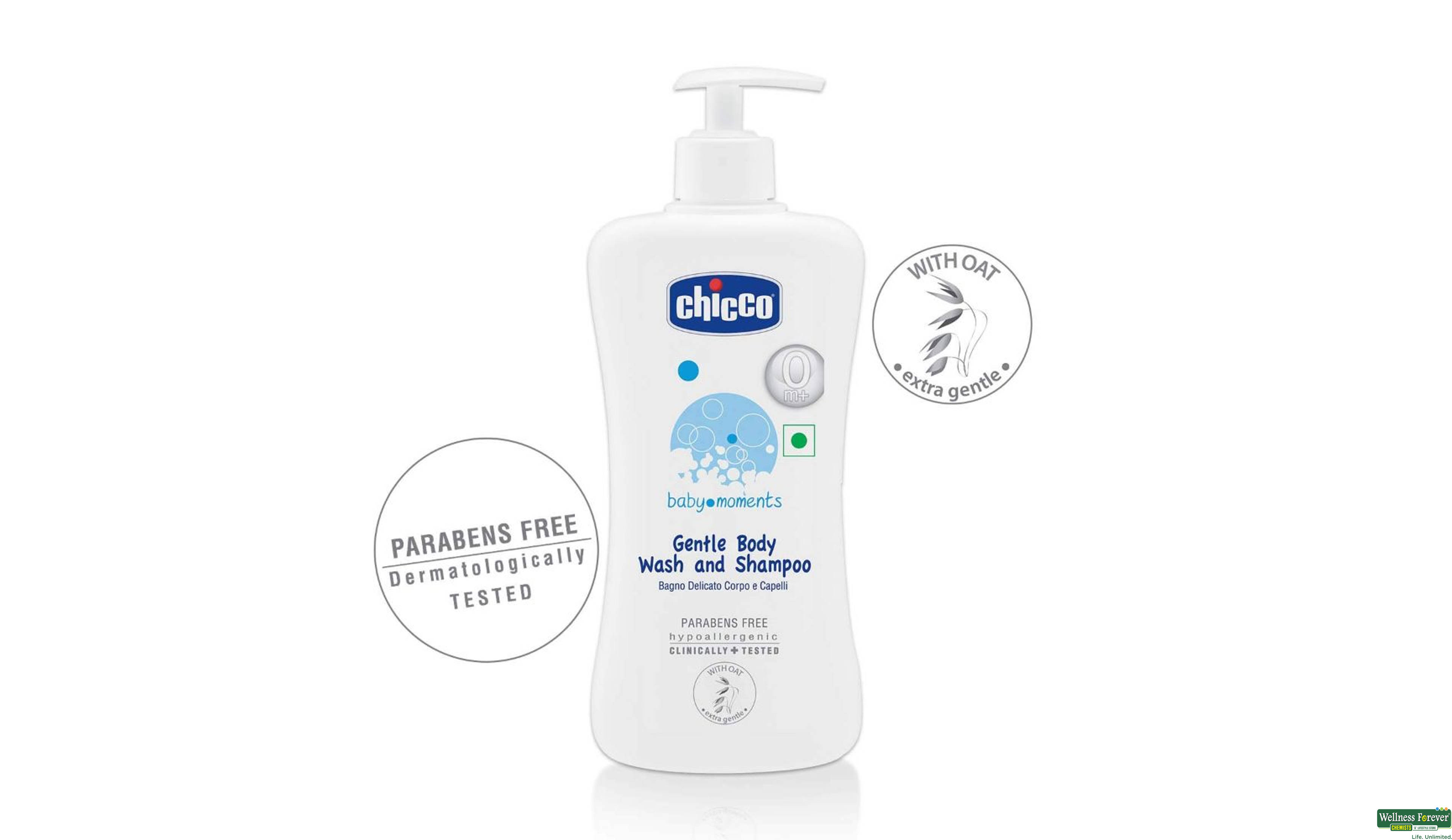 CHICCO B/WASH SHMP 500ML- 2, 500ML, 