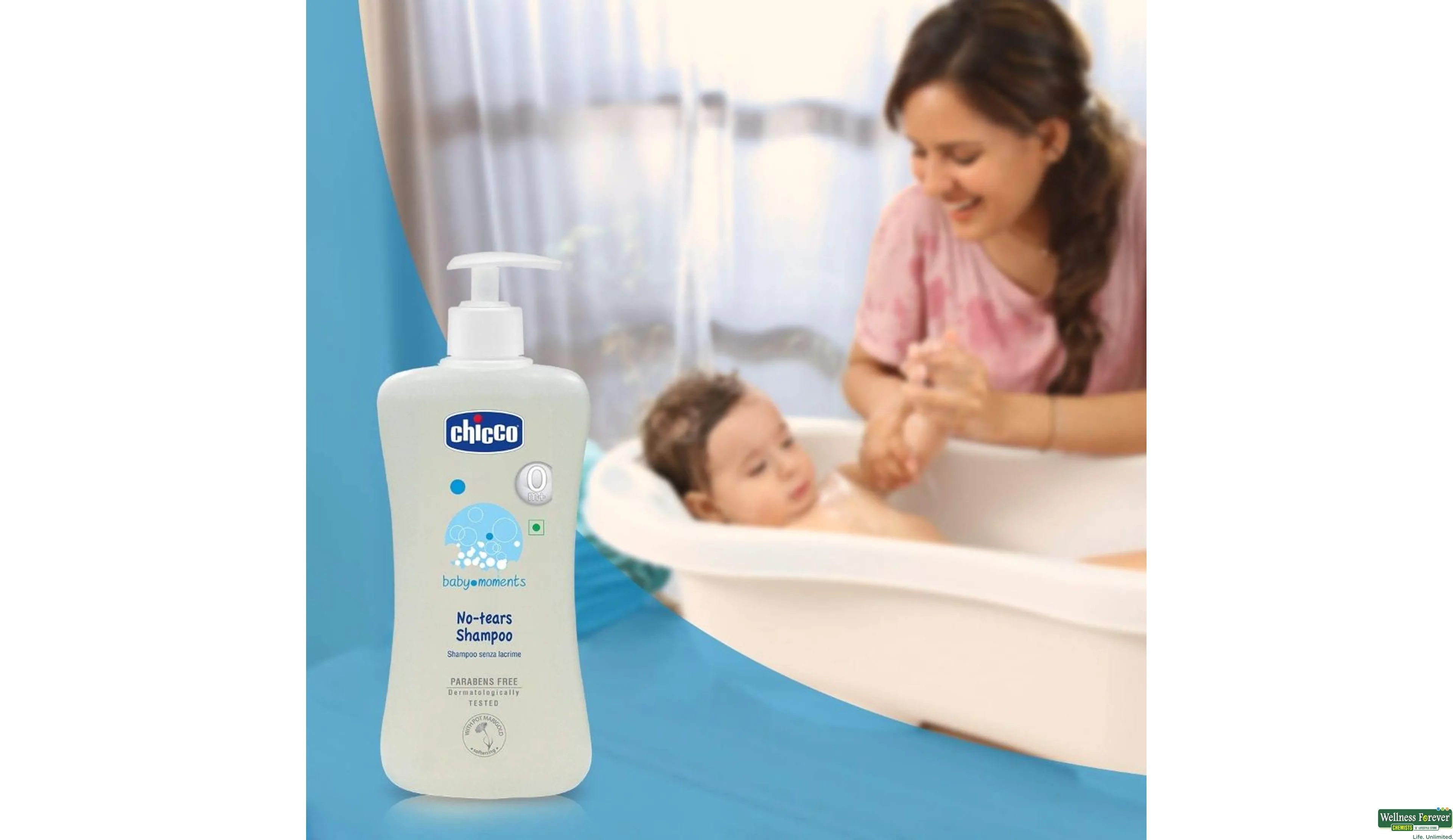 Buy Chicco Baby Moments No-Tears Shampoo, 500 ml Online at Best Prices