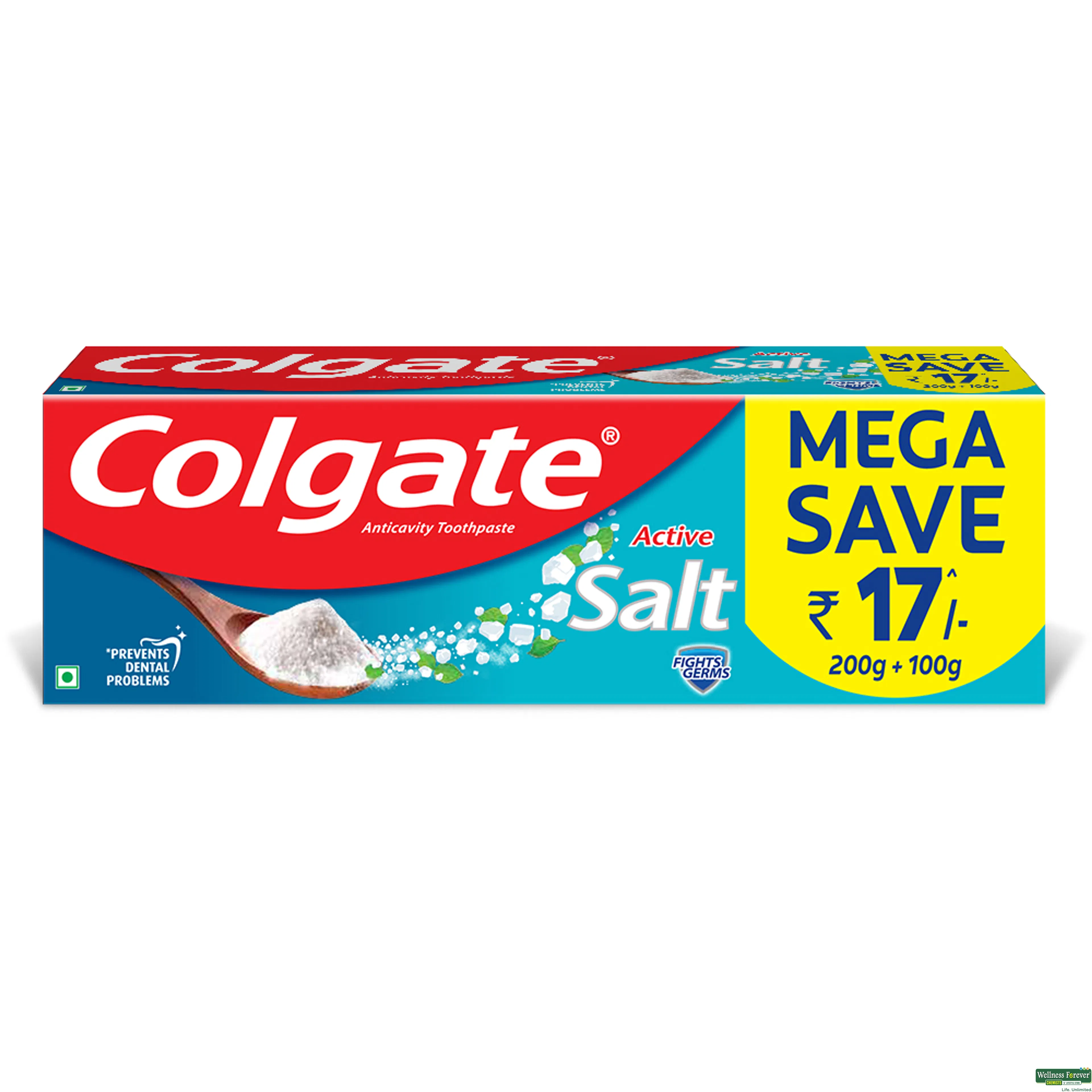 COLG T/PASTE ACTIVE SALT 200+100GM-image