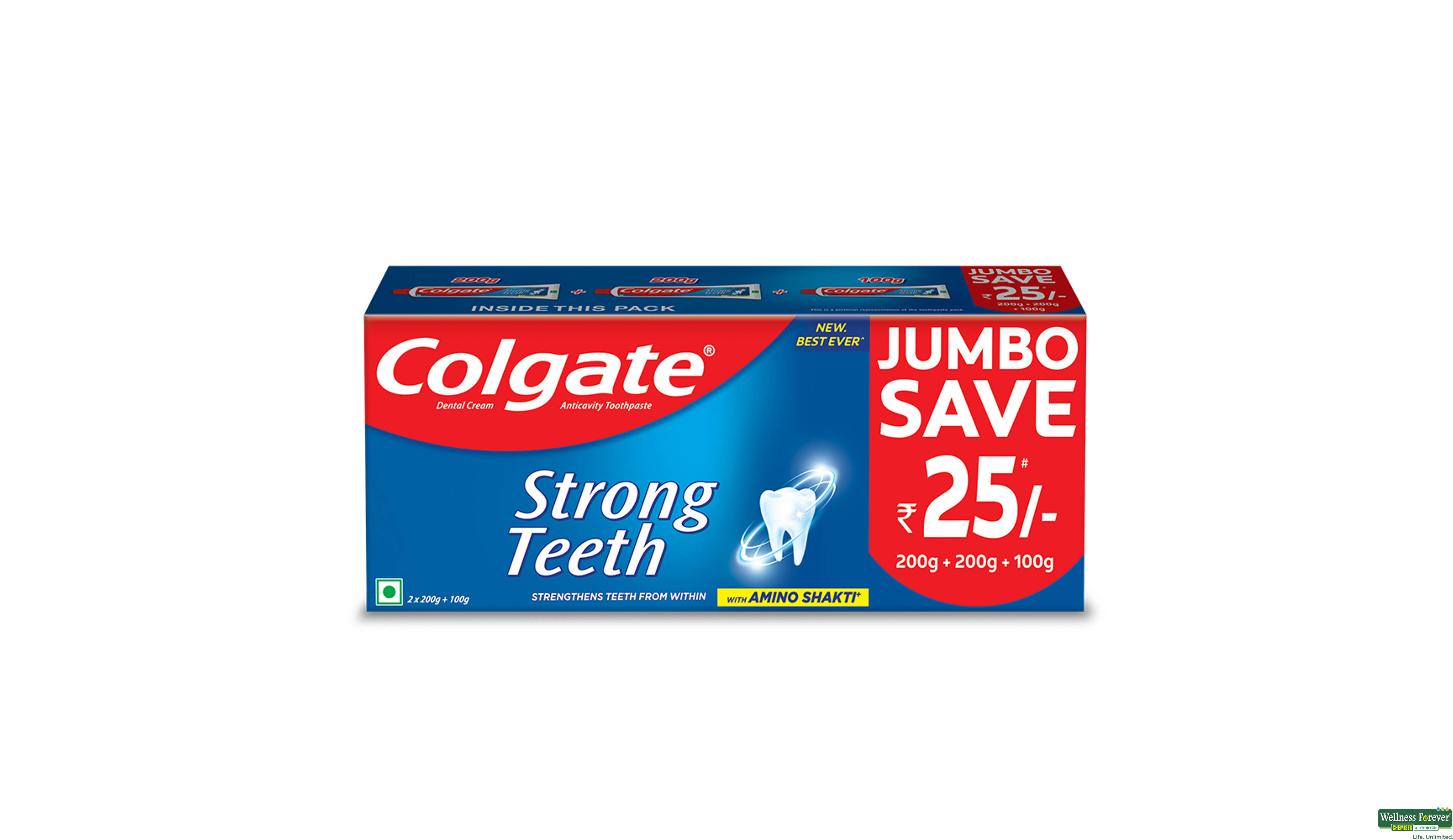 COLG T/PASTE 200+200+100GM- 1, 500GM, 