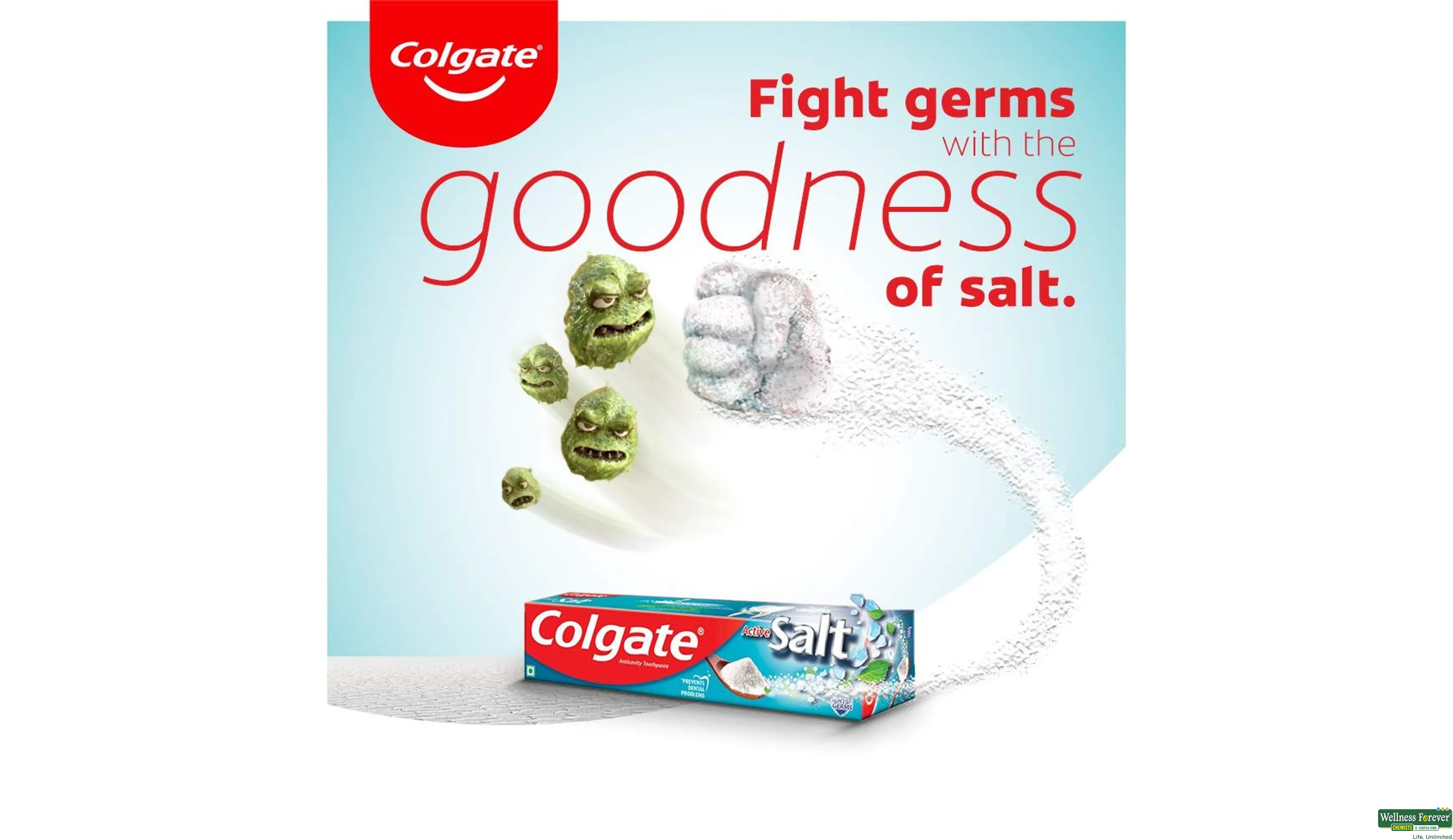 COLG T/PASTE ACTIVE SALT H/W 100GM- 3, 100GM, 