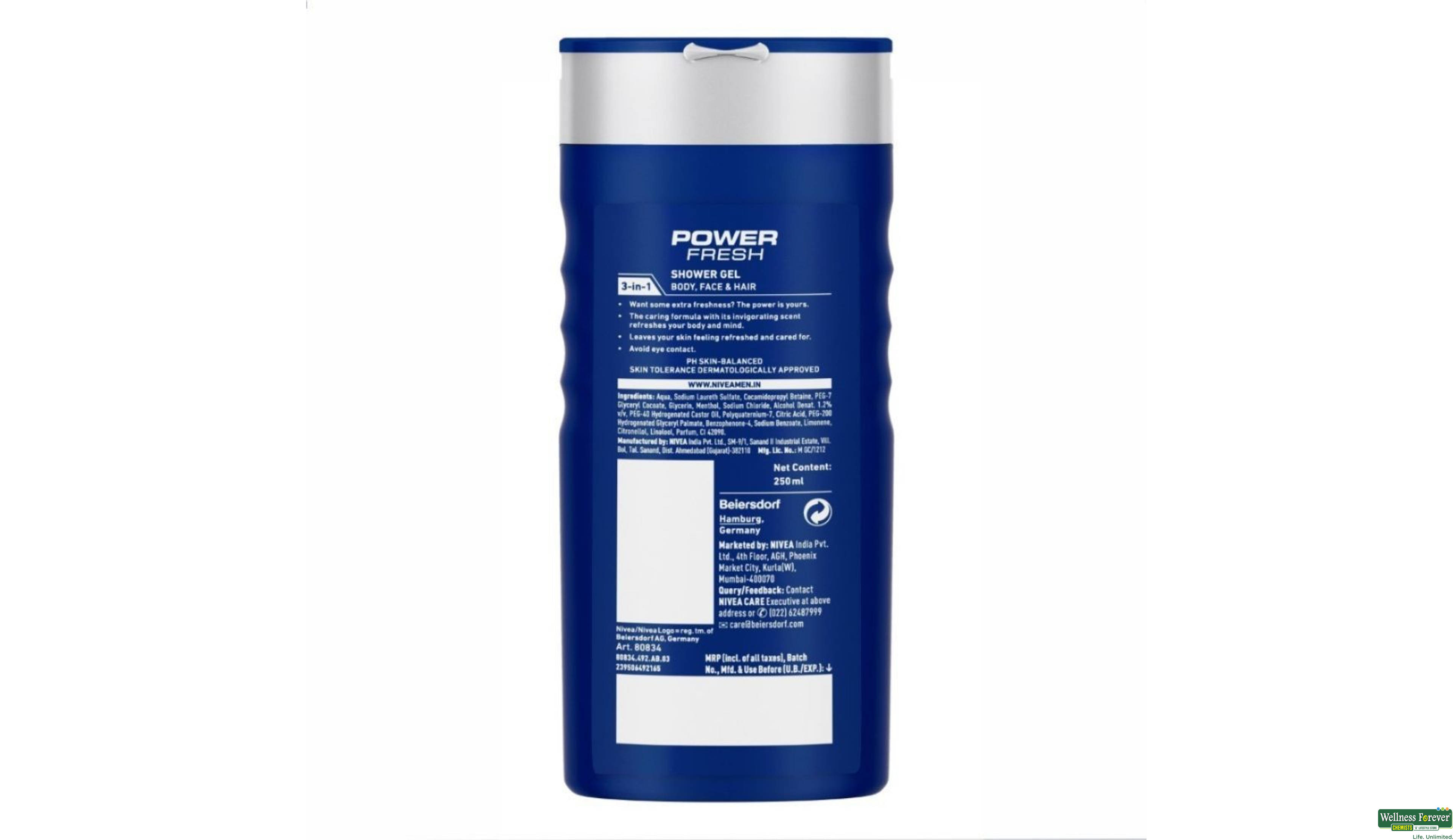 NIVEA S/GEL POWER REFRESH 250ML- 2, 250ML, 