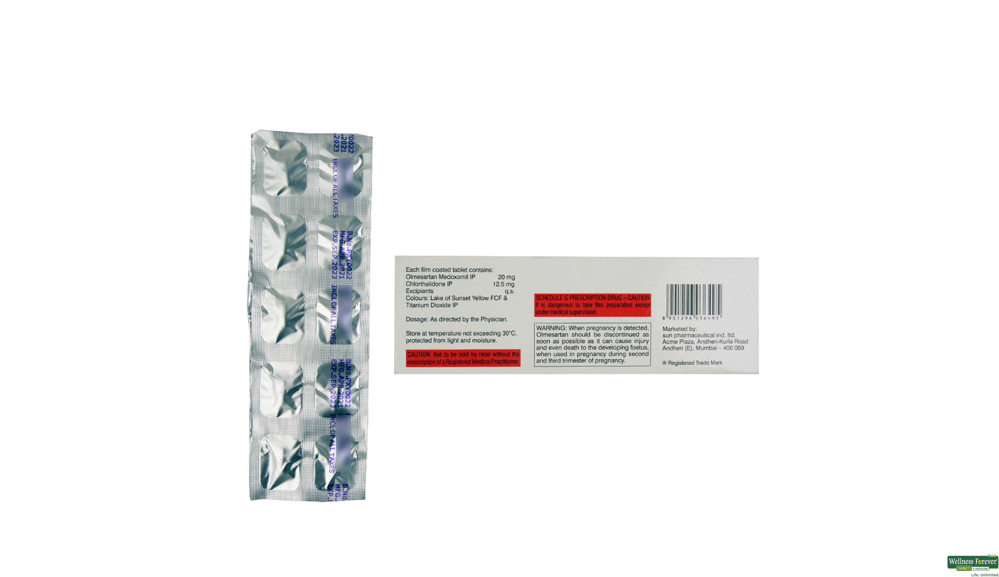 OLVANCE-CT 20MG 10TAB- 2, 10TAB, 