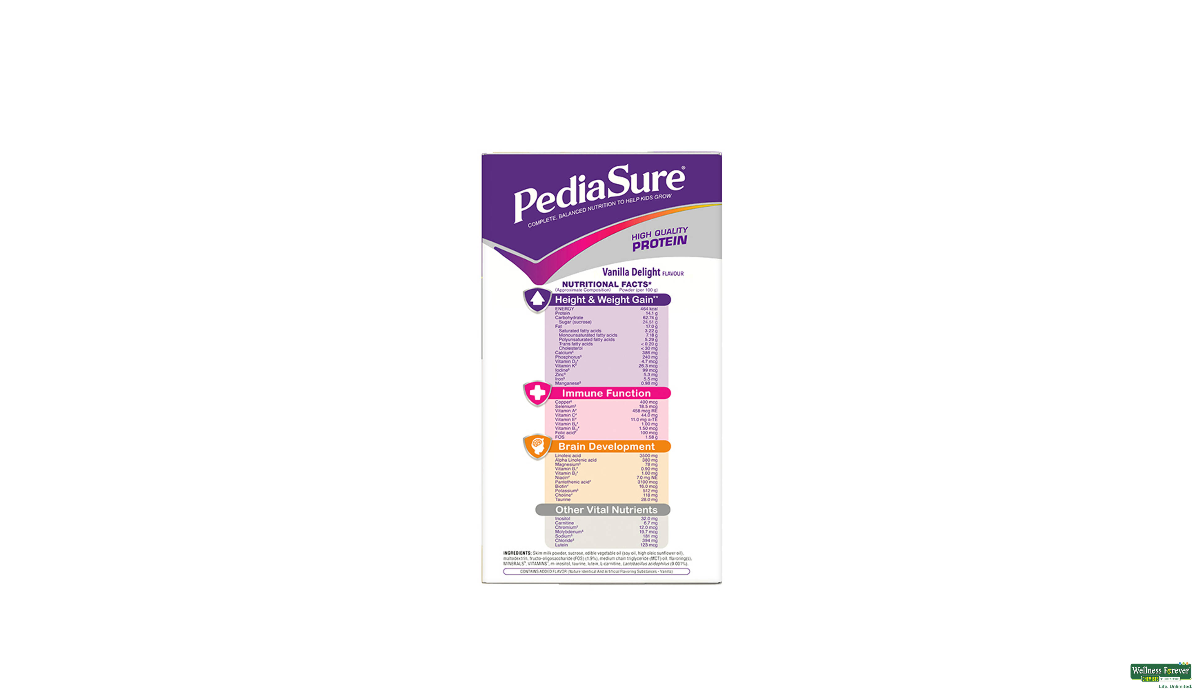 PEDIASURE VANI DELIGHT POW REF 750GM- 4, 750GM, null