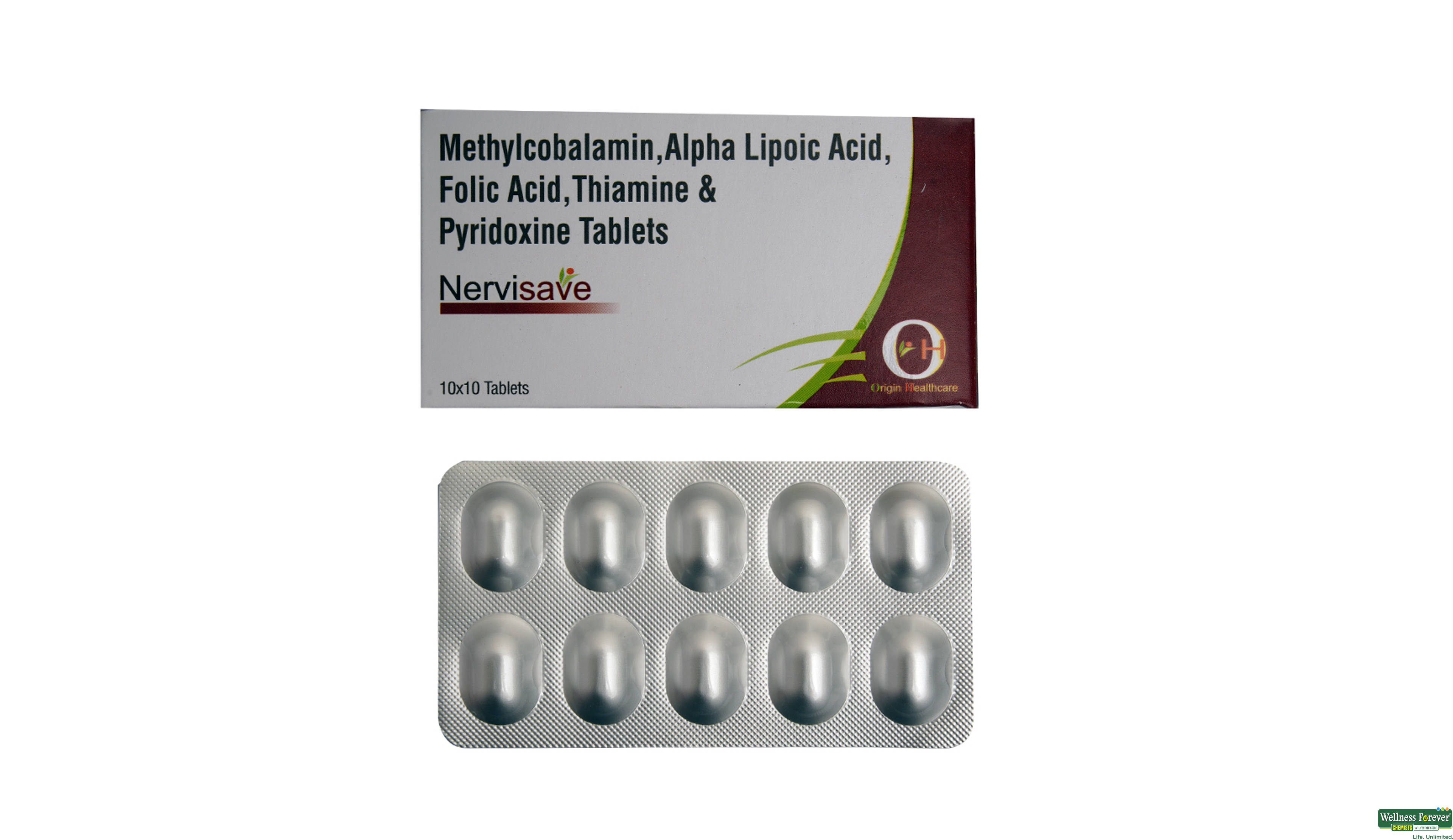 NERVISAVE 10 TAB- 1, 10TAB, 