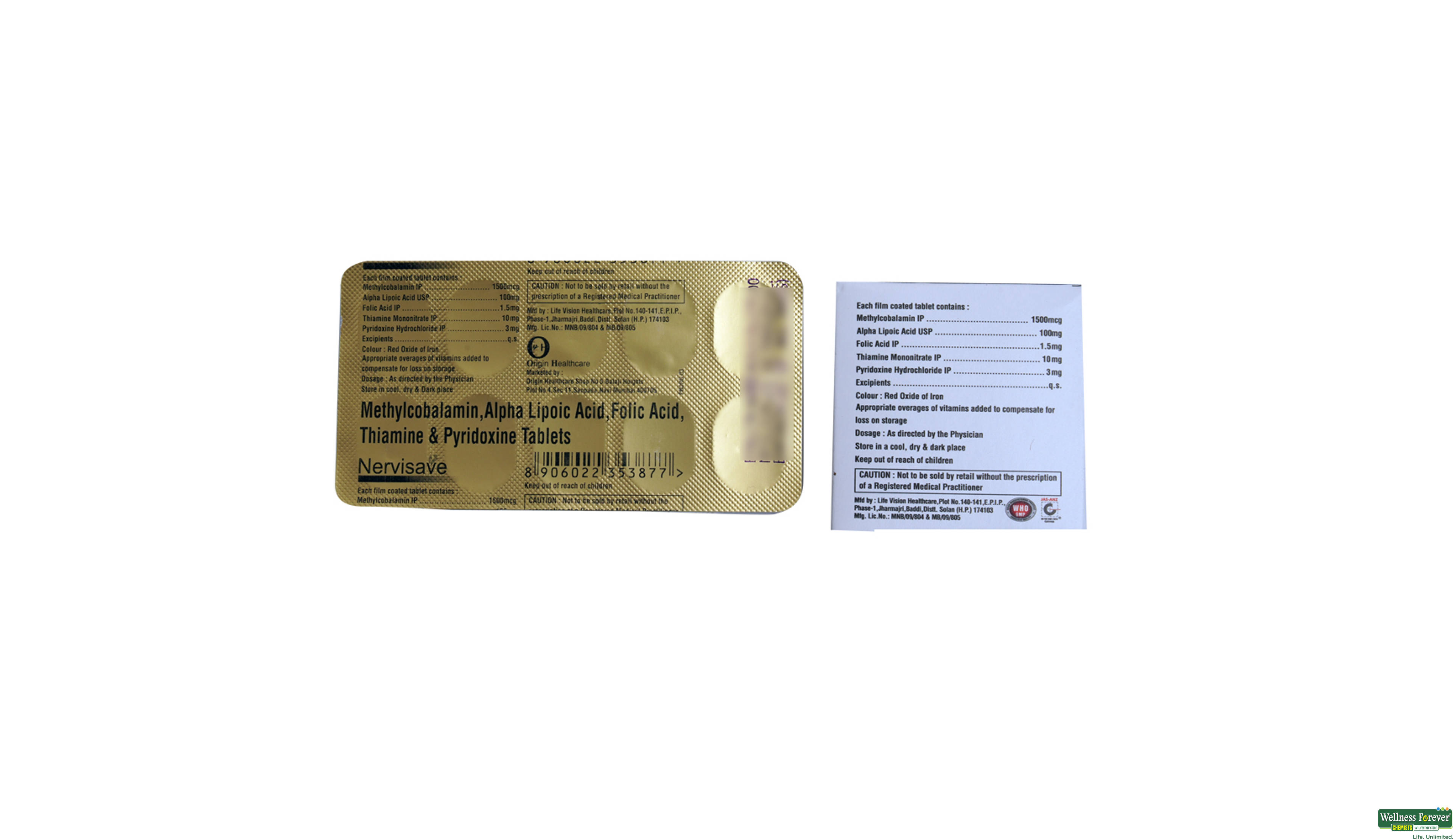 NERVISAVE 10 TAB- 2, 10TAB, 
