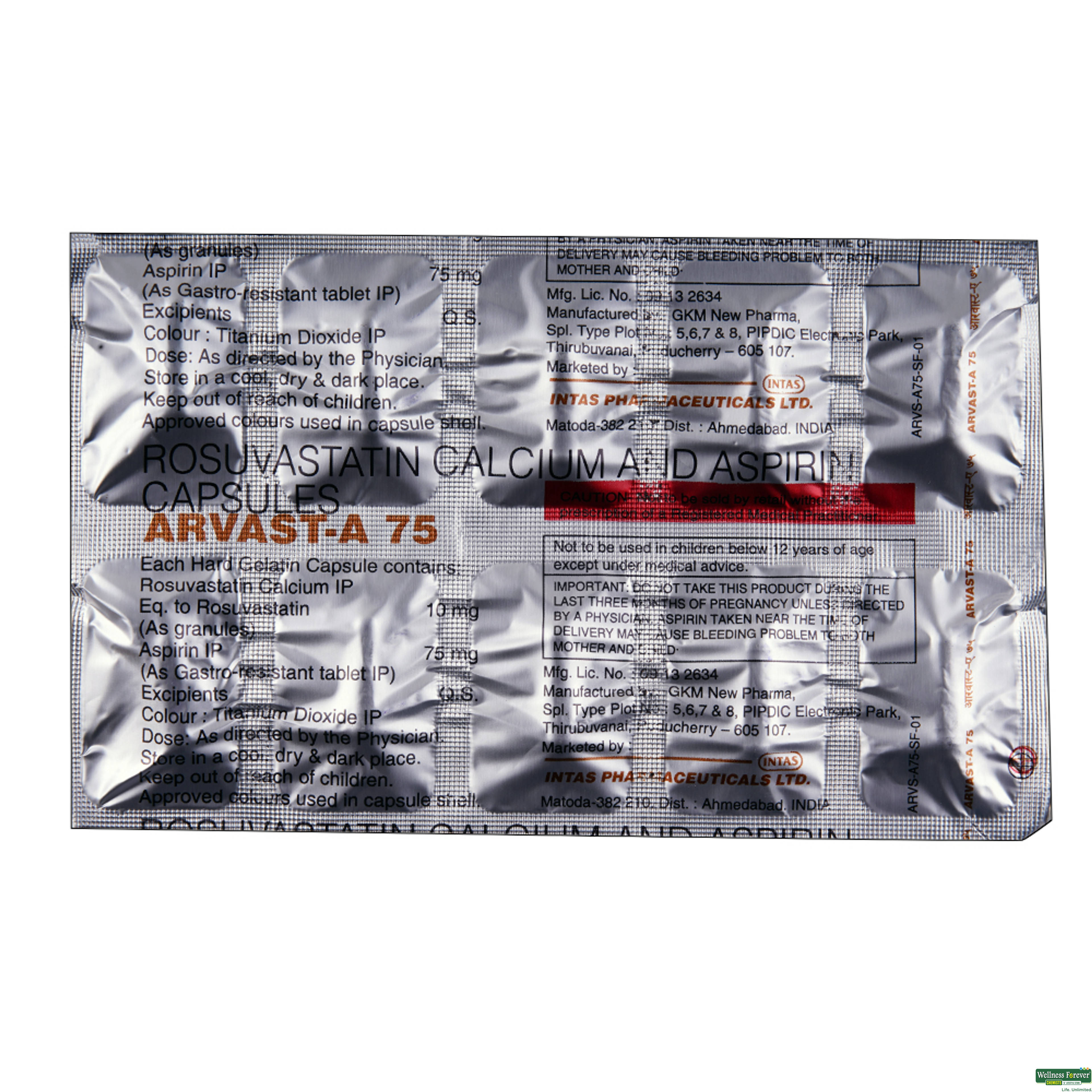ARVAST-A 75MG 10CAP-image