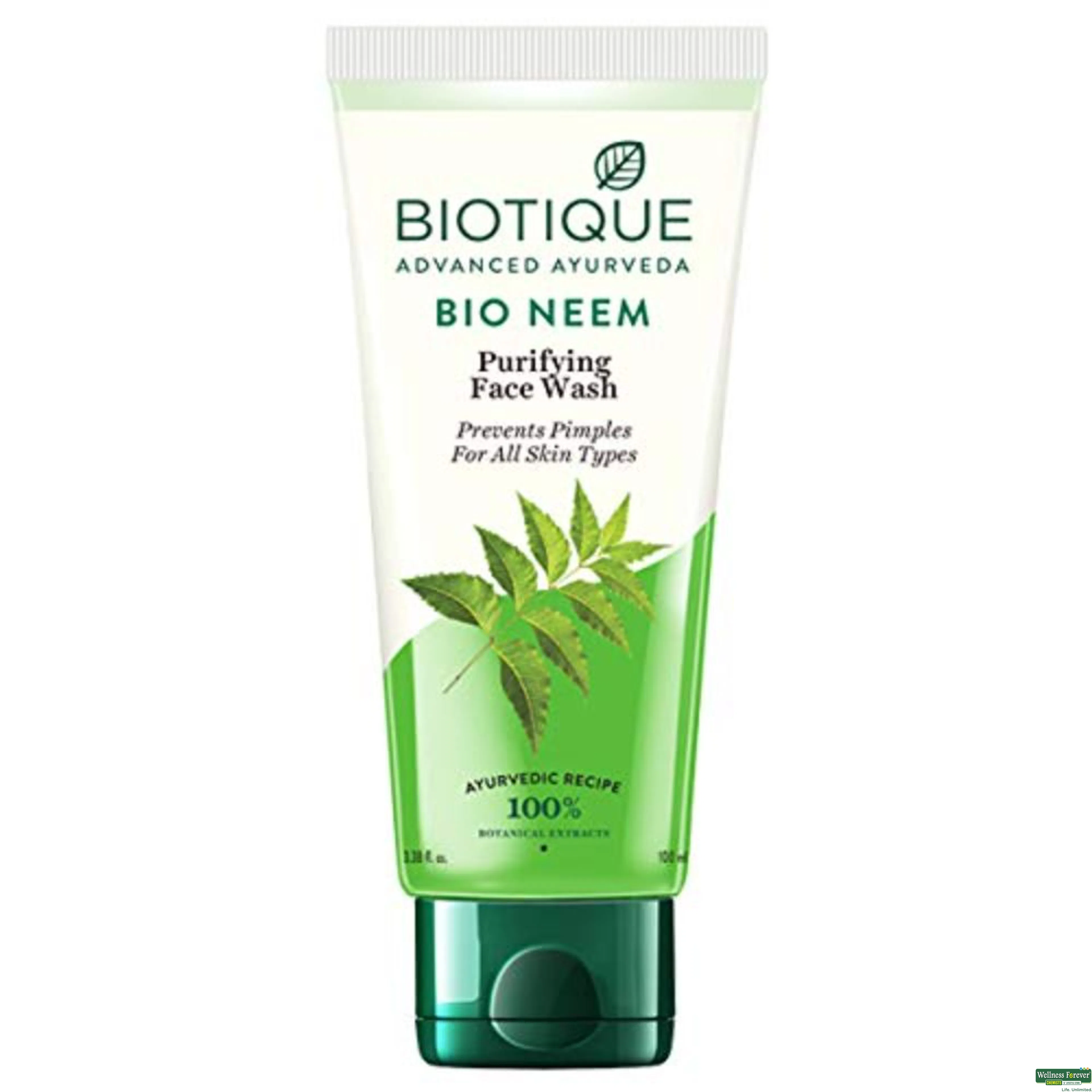 BIOT FRESH NEEM PIMPLE FACE WASH100ML-image