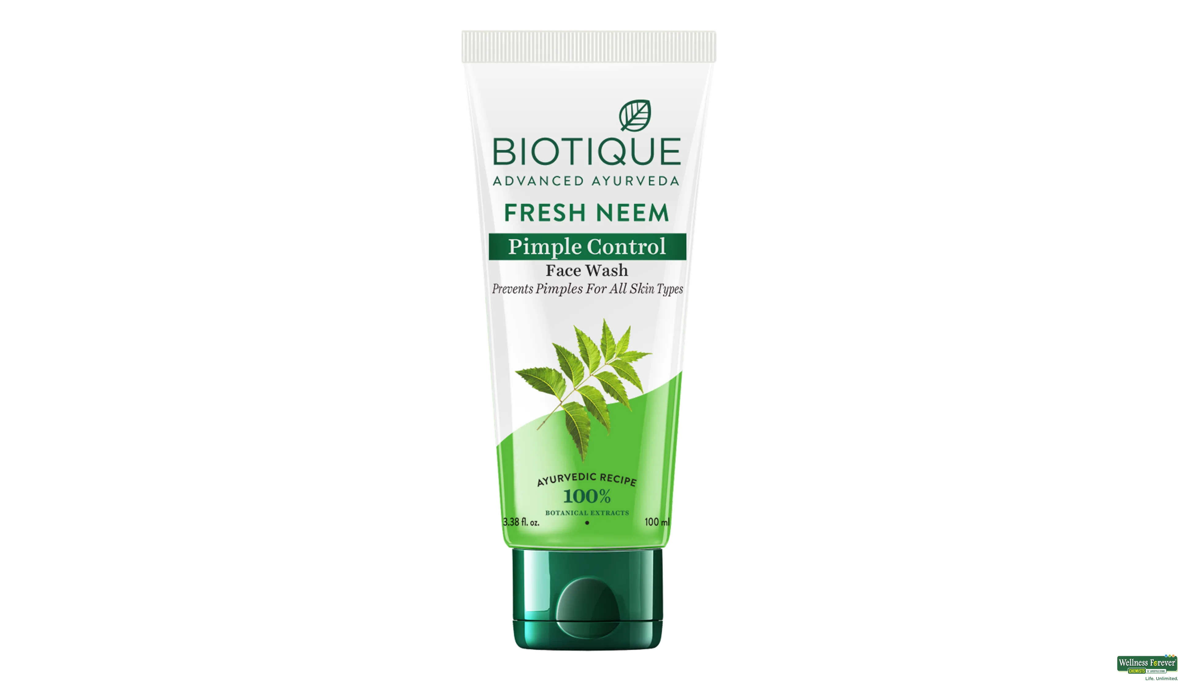 BIOT FRESH NEEM PIMPLE FACE WASH100ML- 2, 100ML, 