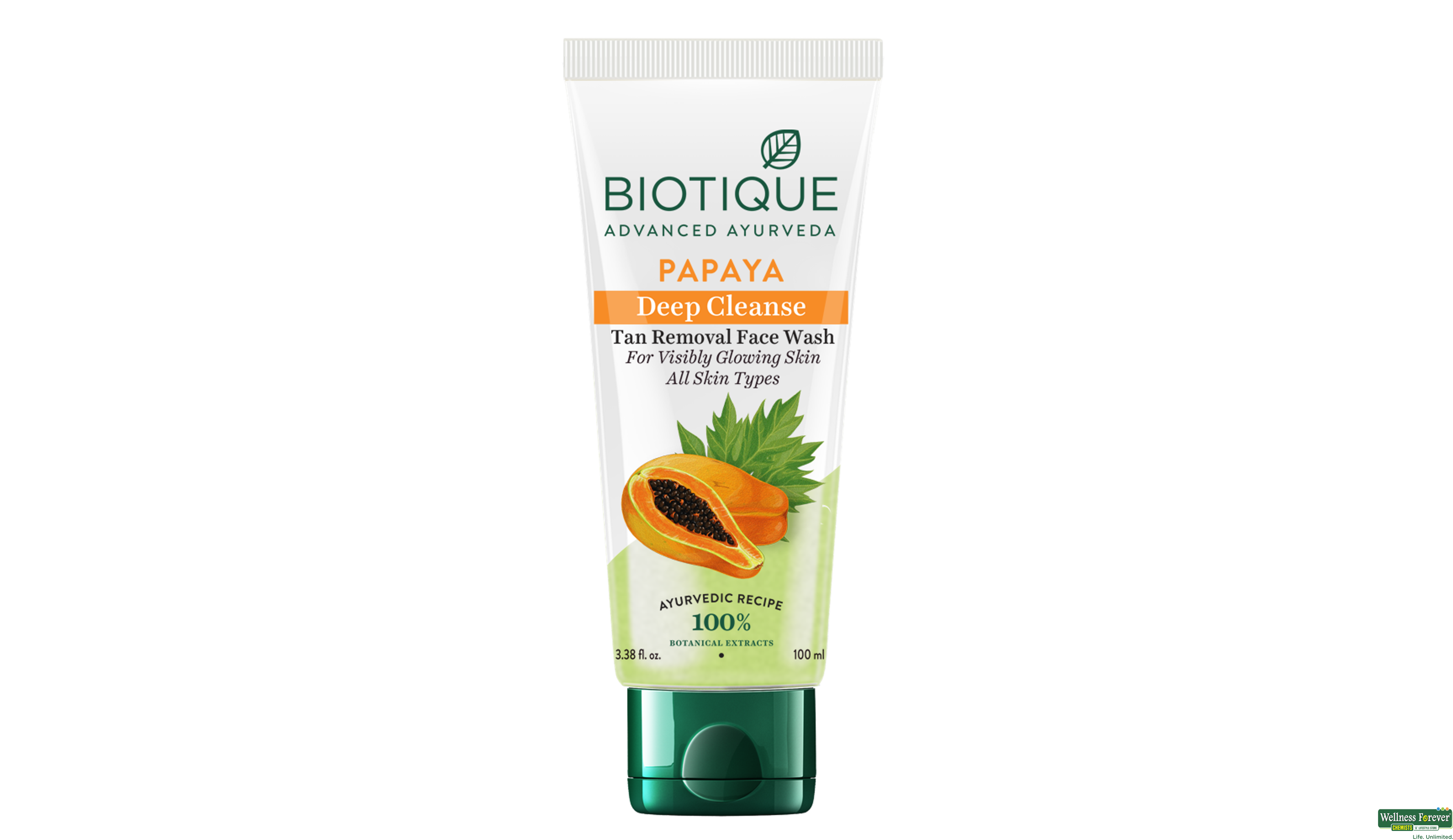 BIOT PAPAYA DEEP CLEANSE FACE WASH 100ML- 2, 100ML, 