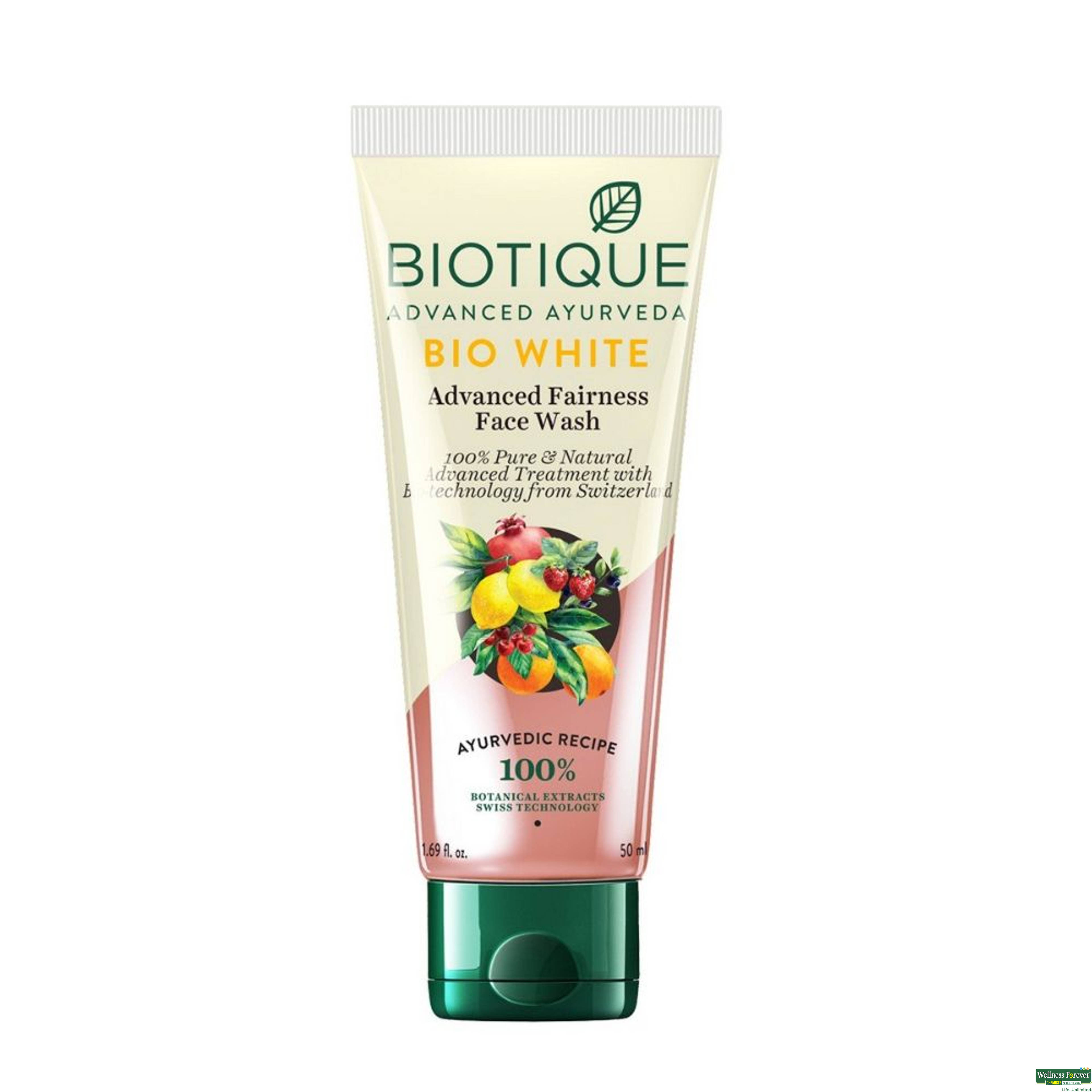 Biotique Bio White Advanced Fairness Face Wash 100ml-image