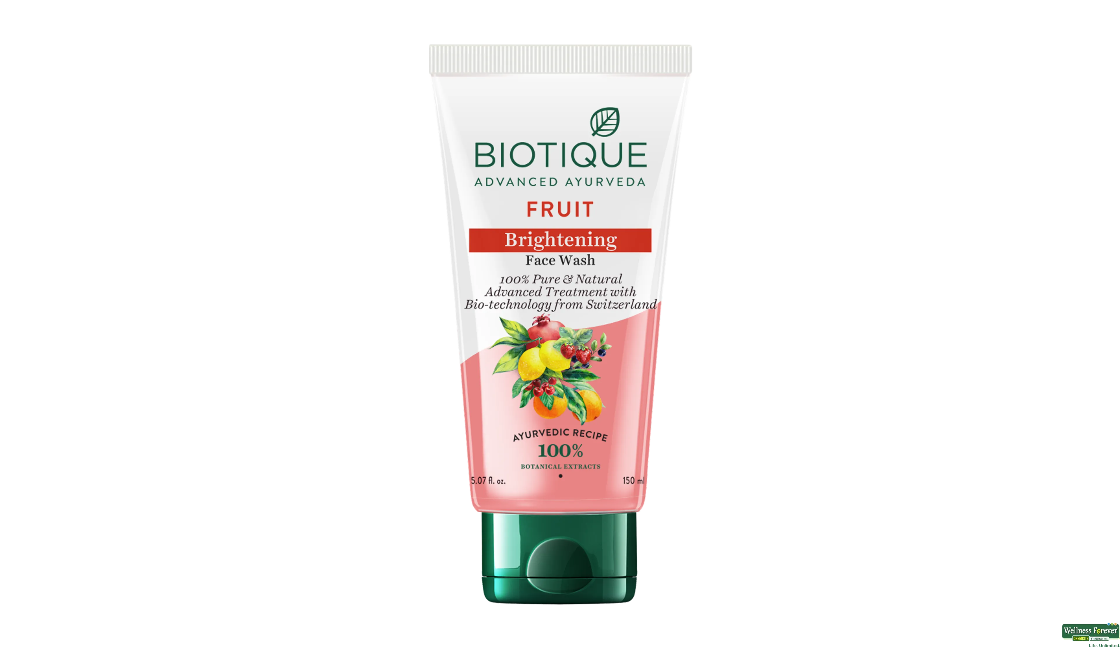 BIOT FRUIT BRIGHTENING FACE WASH 100ML- 2, 100ML, 