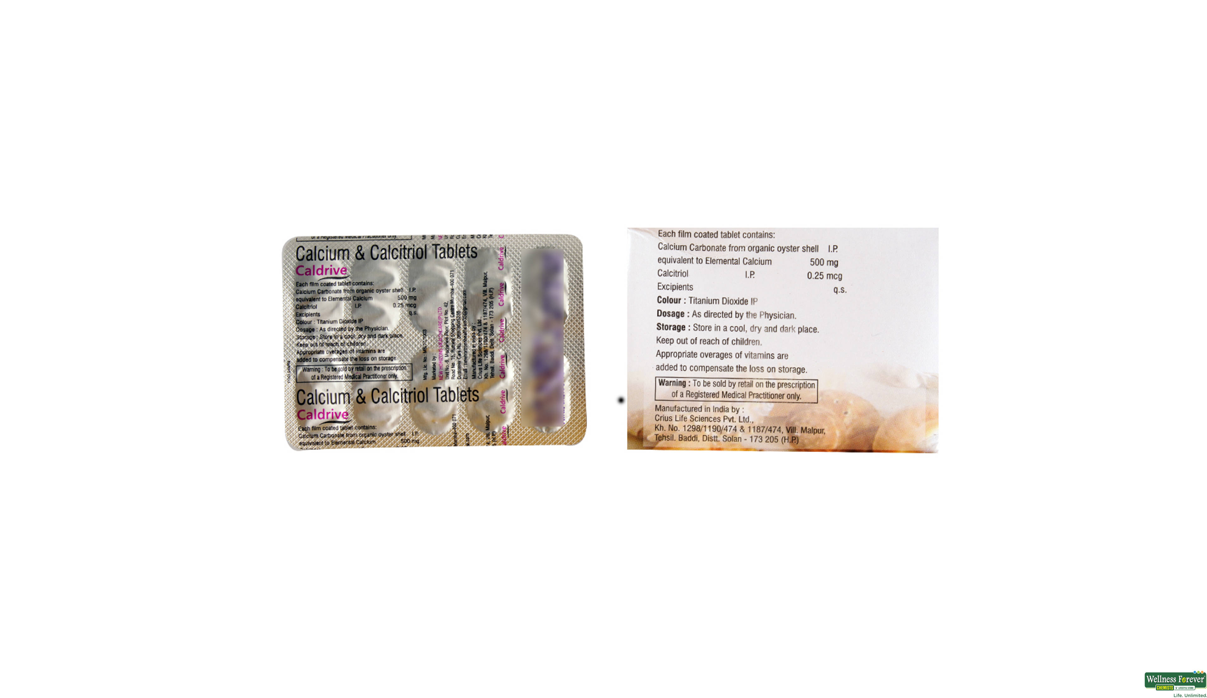 CALDRIVE 500MG 10TAB- 2, 10TAB, 