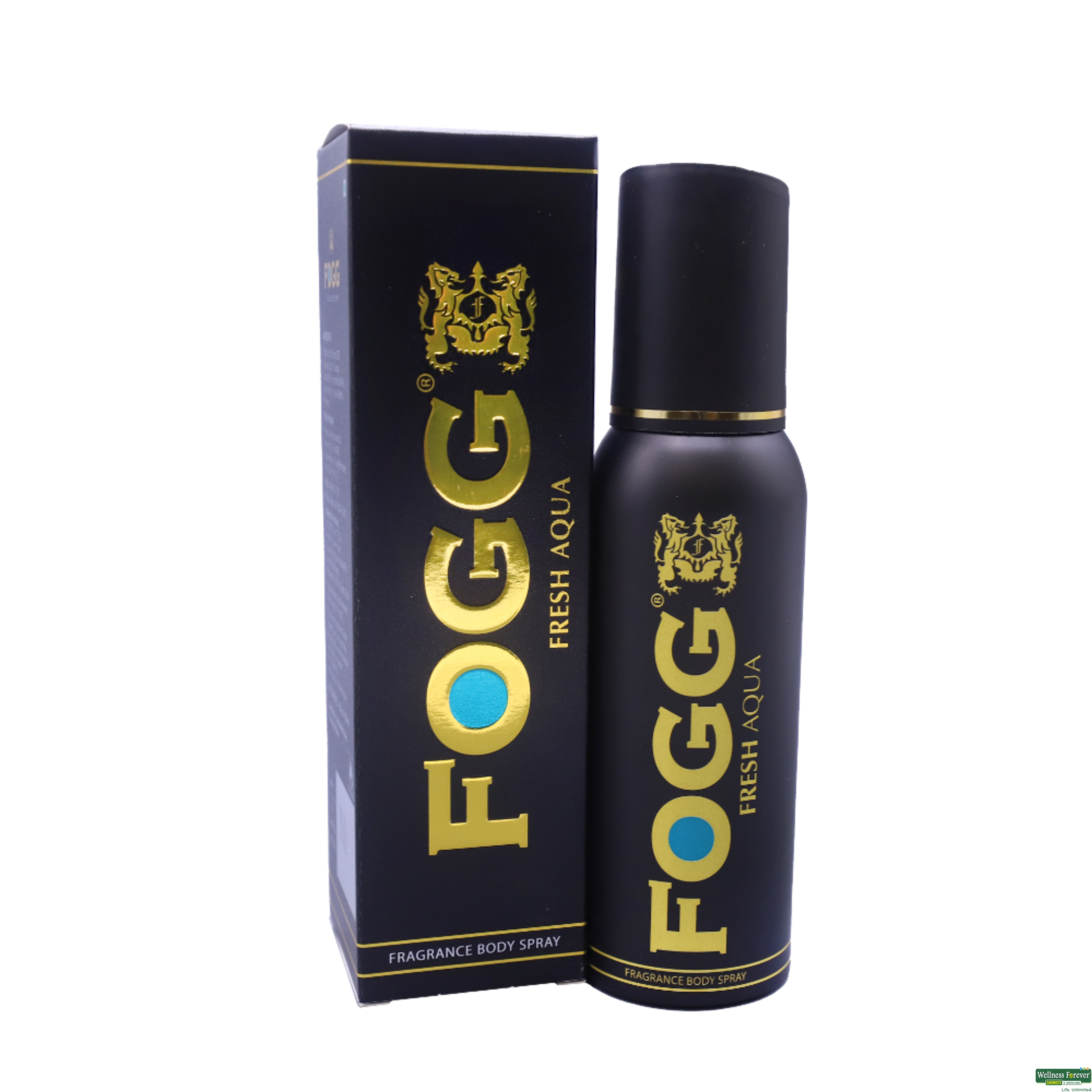 Fogg Fresh Aqua Black Deodorant Series For Men 120ml-image