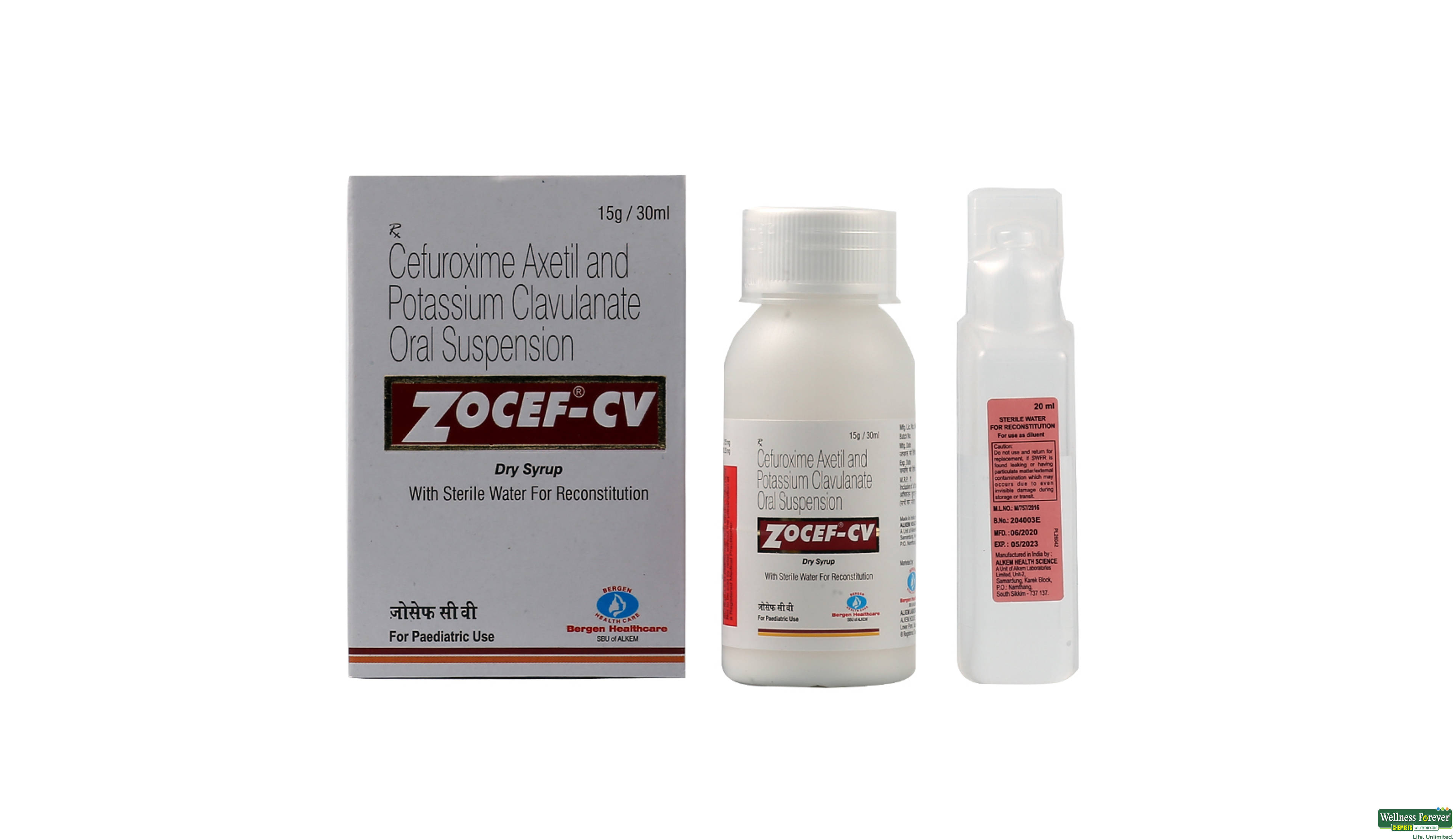 ZOCEF-CV DRY SYP 30ML- 1, 30ML, 