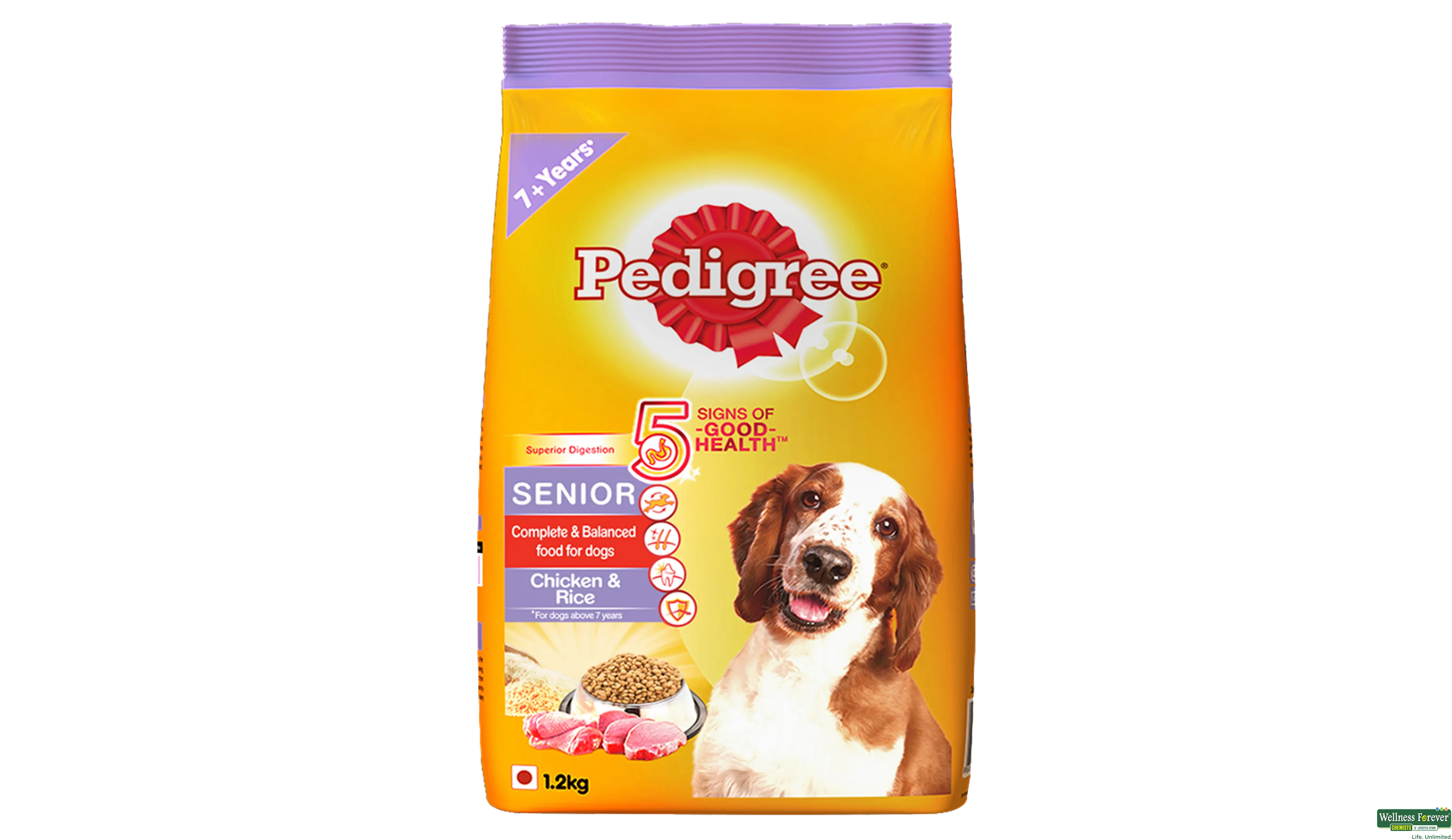 PEDIGREE DOG FOOD SENIOR CHI/RICE 1.2KG- 1, 1.2KG, null