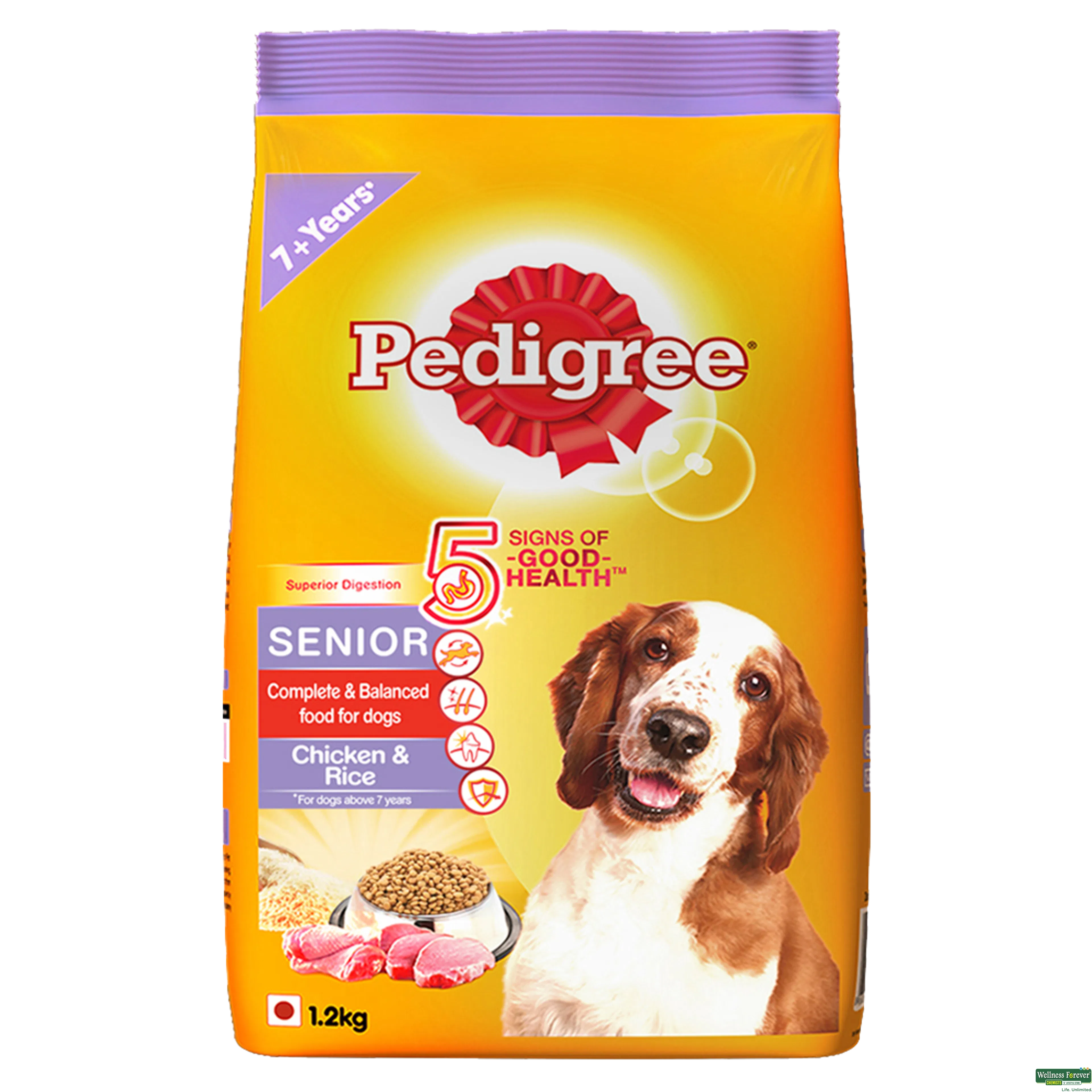 PEDIGREE DOG FOOD SENIOR CHI/RICE 1.2KG-image
