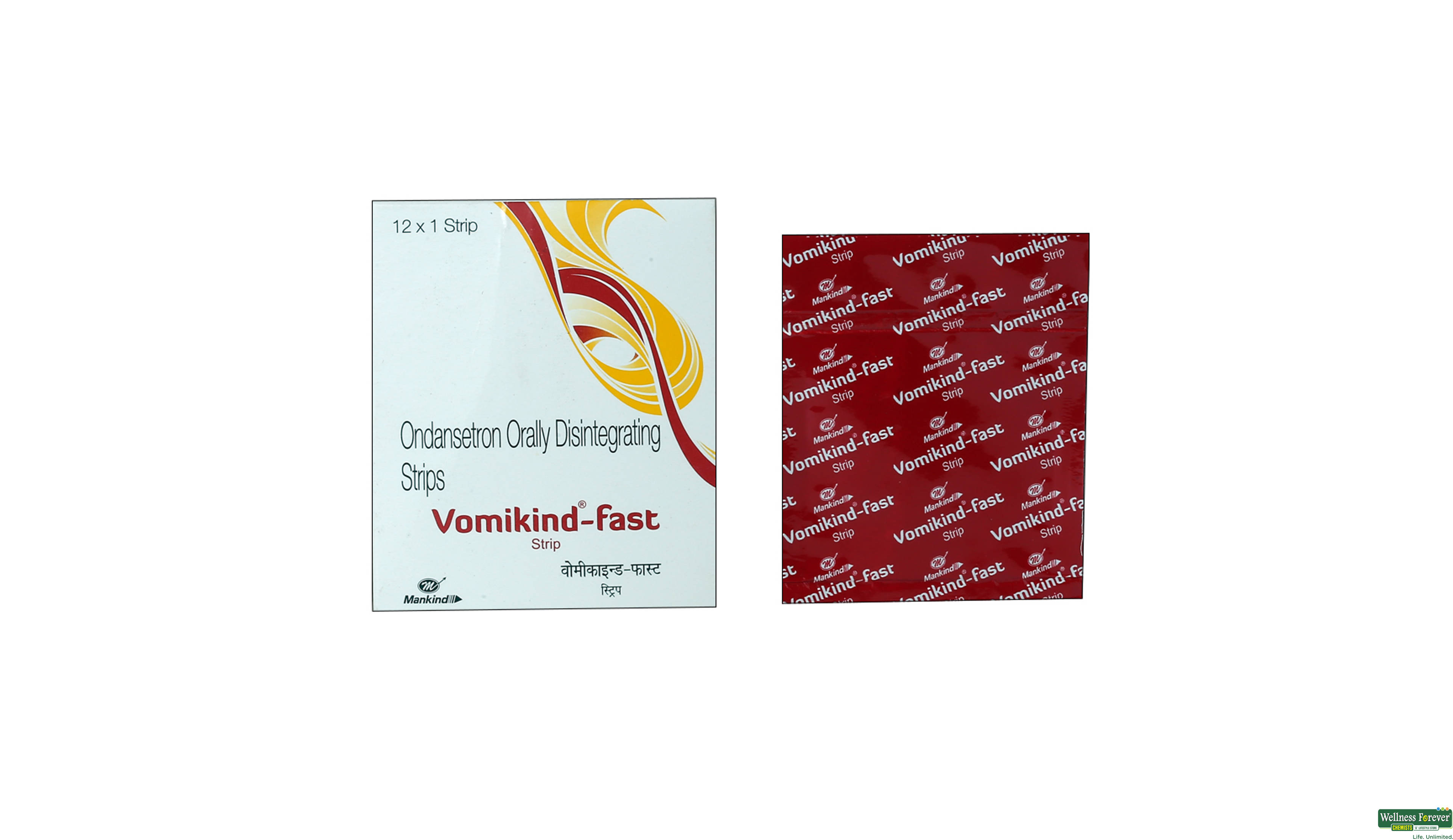 VOMIKIND-FAST 4MG 1STRIP- 1, 1PC, 