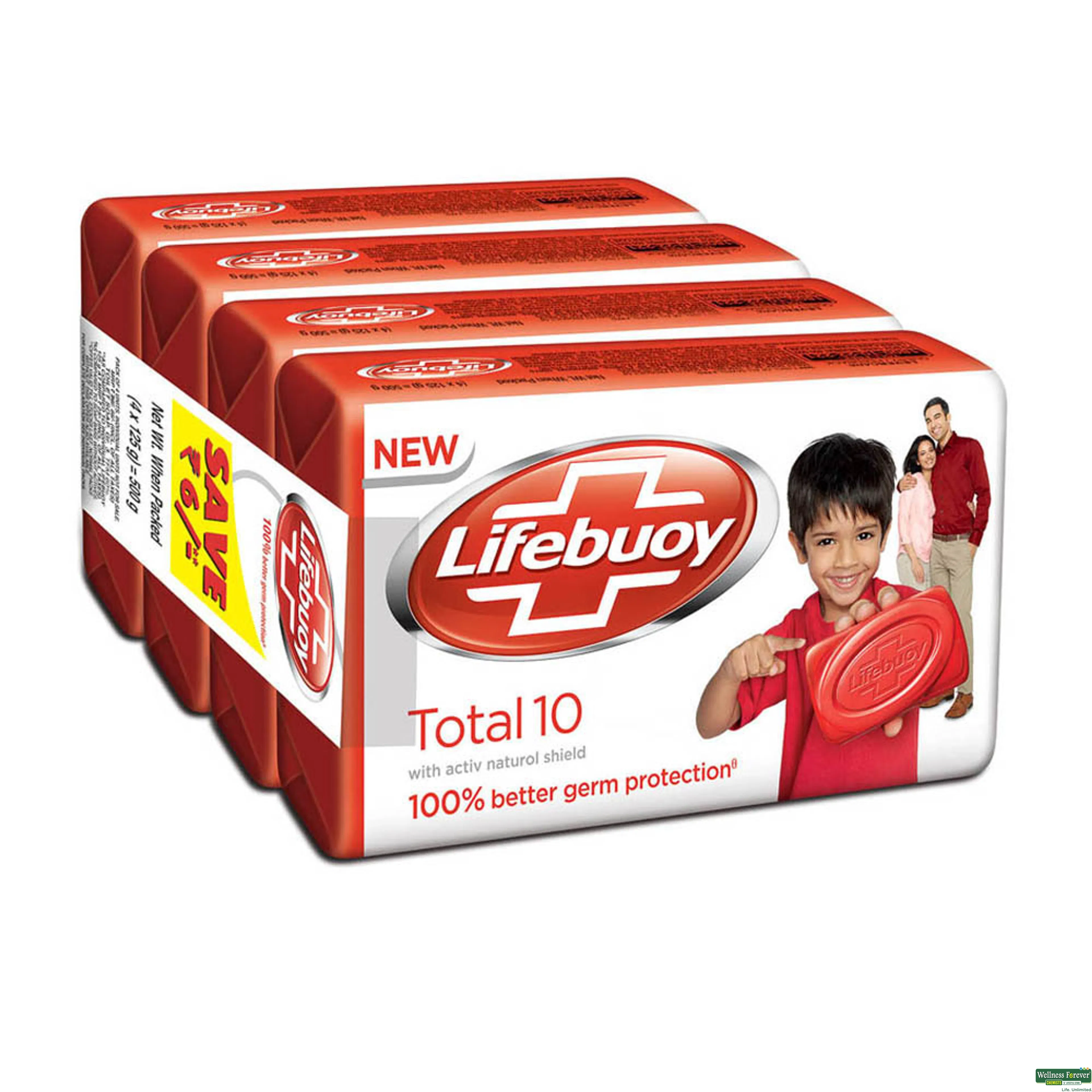 LIFEBUOY SOAP TOTAL 4X60GM-image