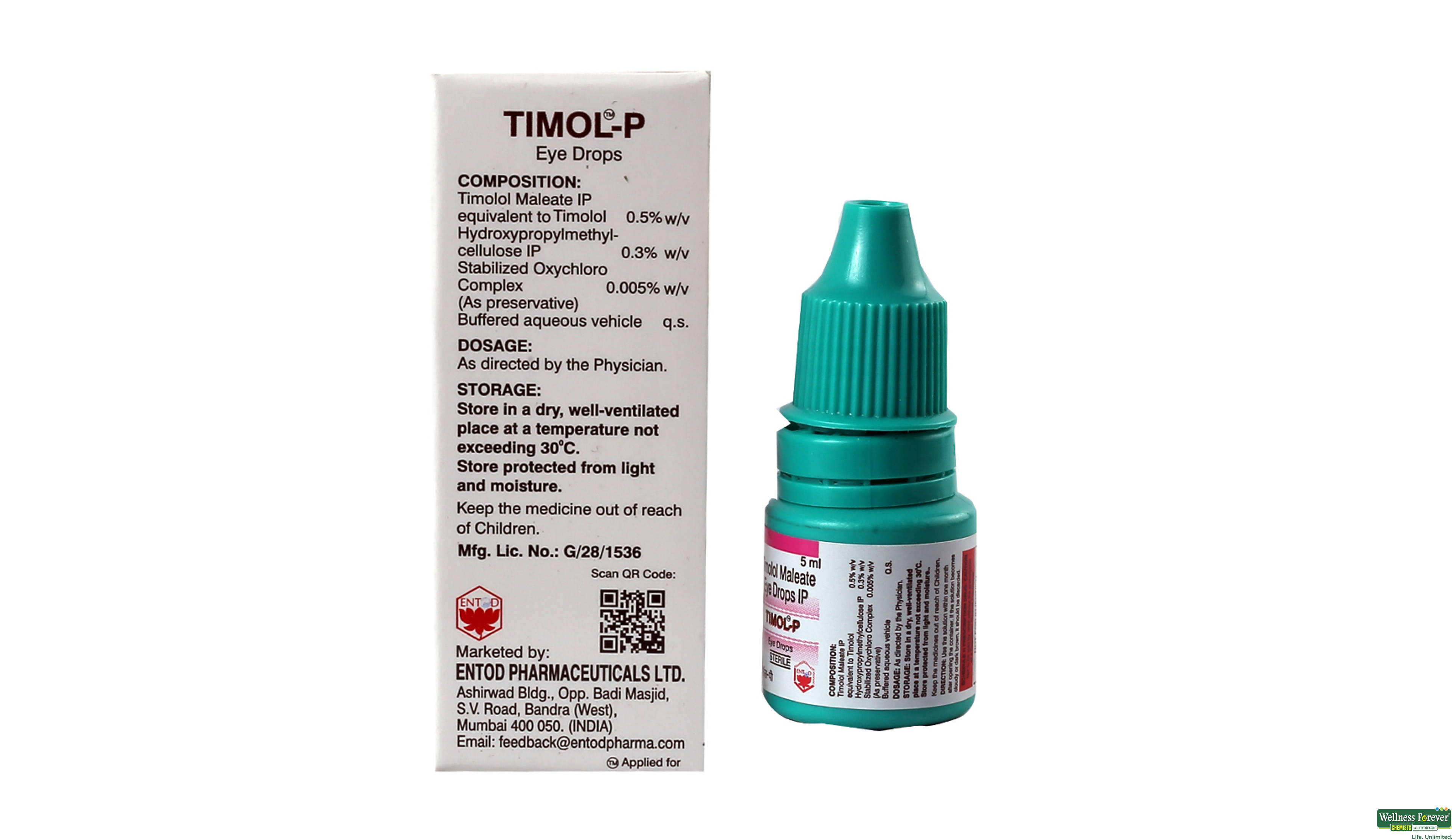 TIMOL-P E/DROP 5ML- 2, 5ML, 